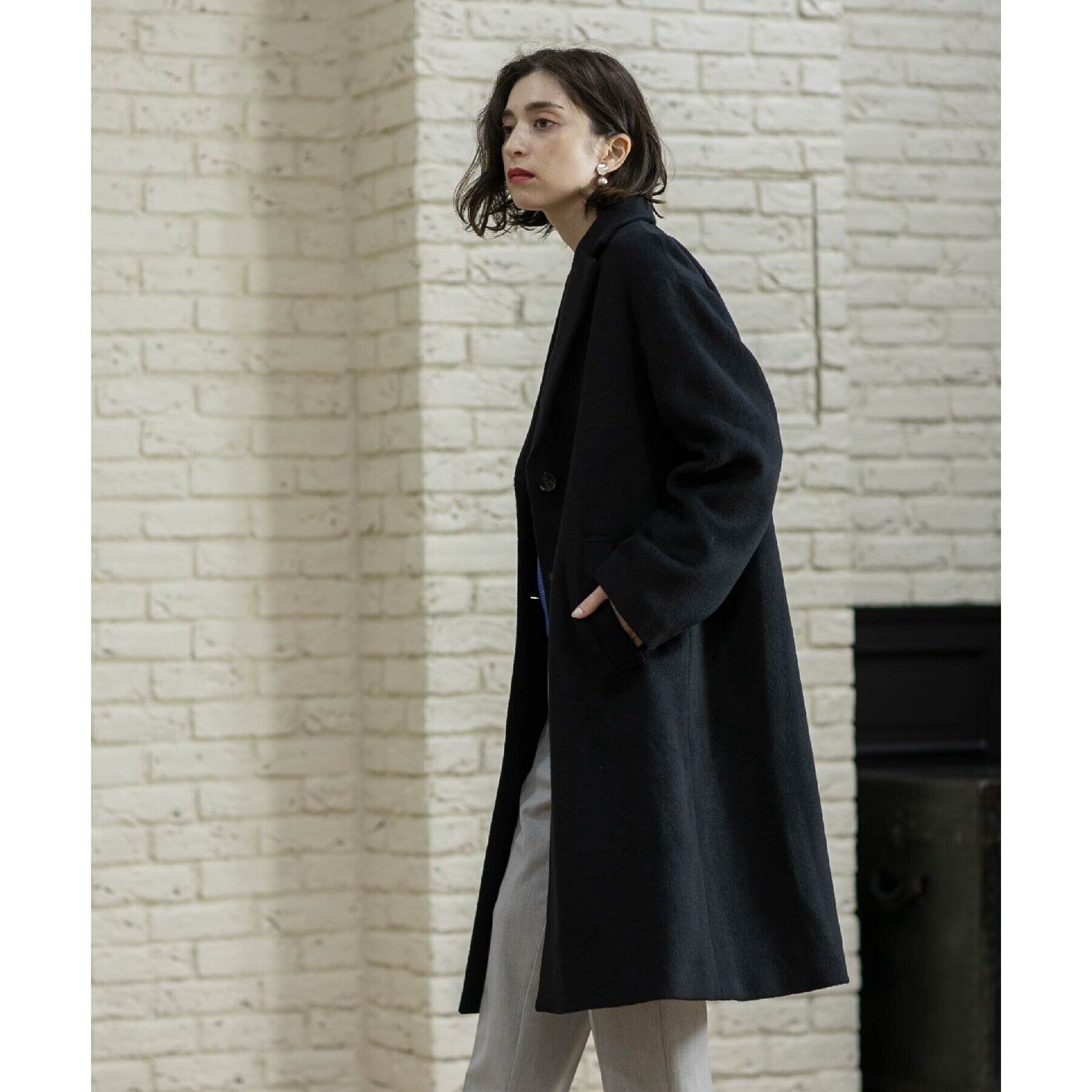 OPAQUE.CLIP「ウールカシミヤブレンド チェスターコート」|チェスターコート|