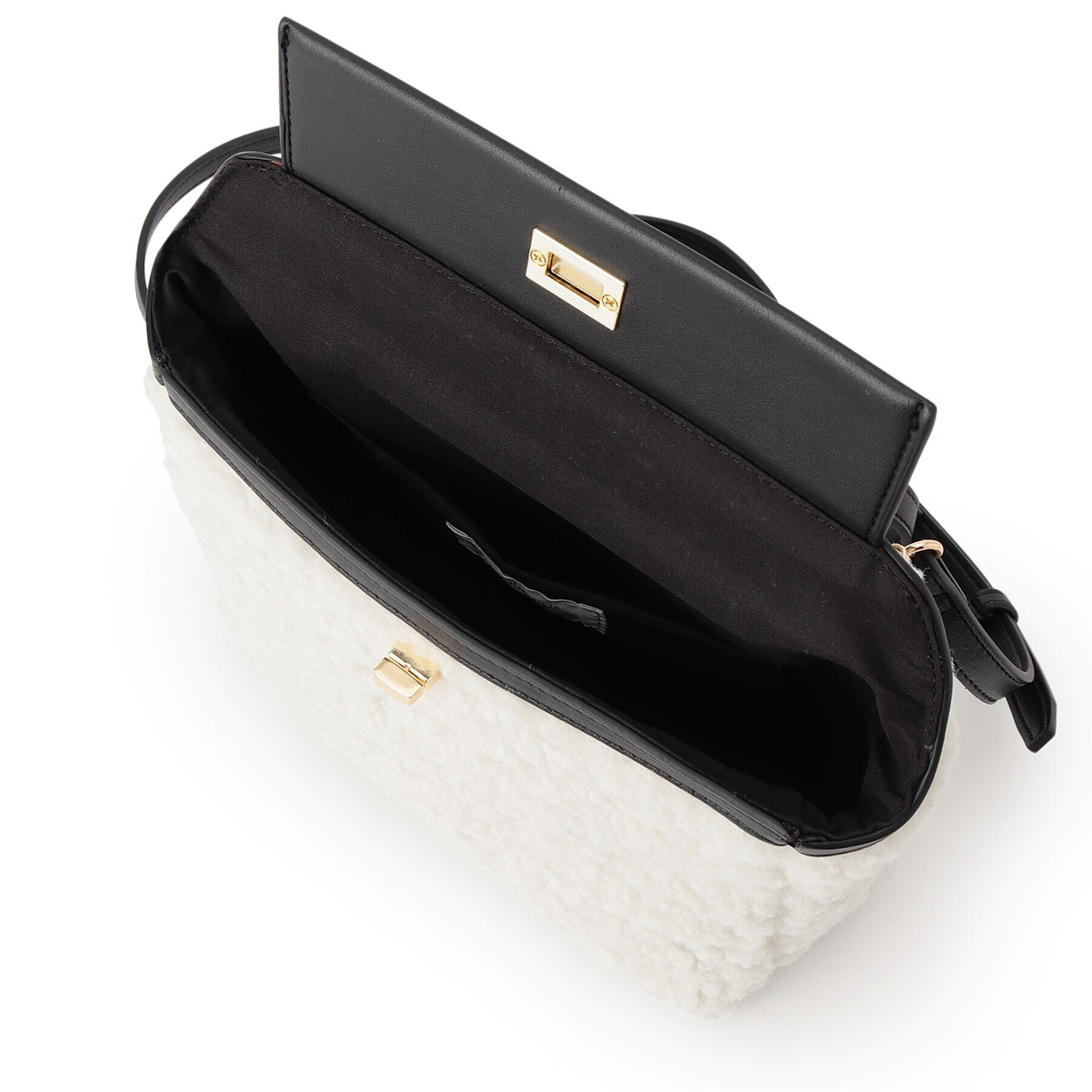 OPAQUE.CLIP「【2WAY】ボアトリミングスクエアデザインバッグ」|ハンドバッグ|