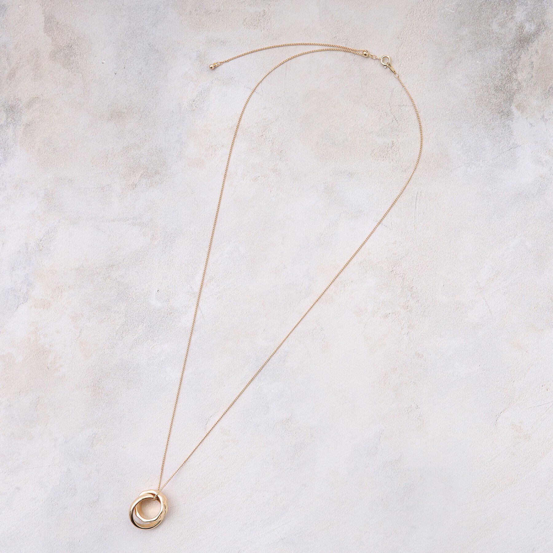 OPAQUE.CLIP「メタルリングキルティングネックレス」|ネックレス|