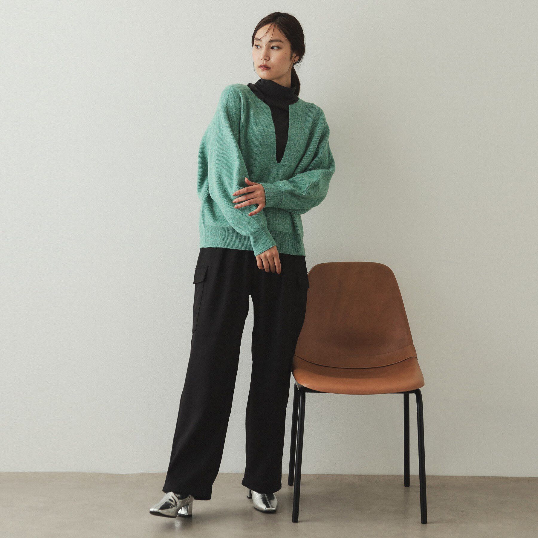 OPAQUE.CLIP「ウールライクカーゴパンツ【洗濯機洗い可】」|その他|