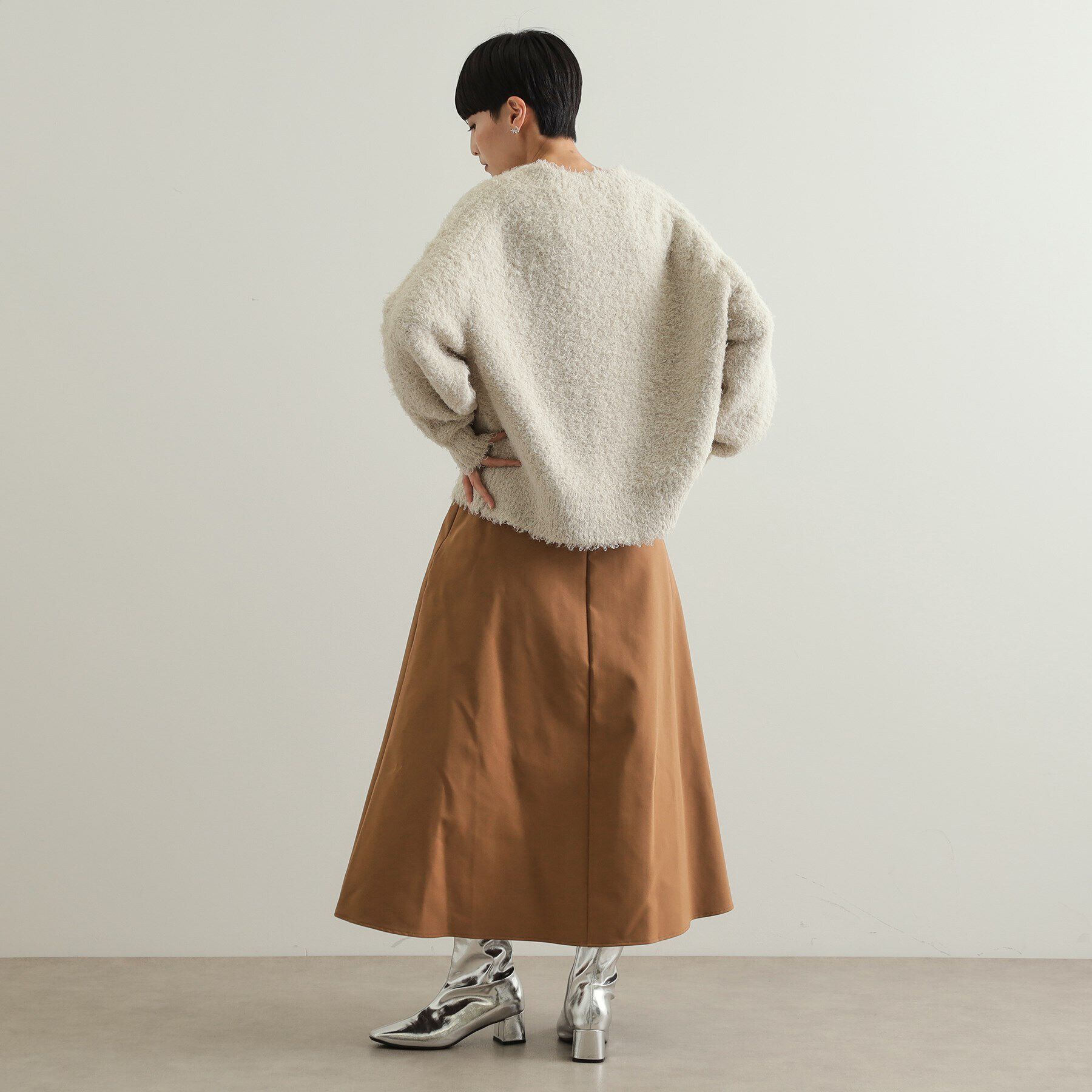 OPAQUE.CLIP「Vネックローゲージニット【洗濯機洗い可／抗ピル】」|ニット・セーター|