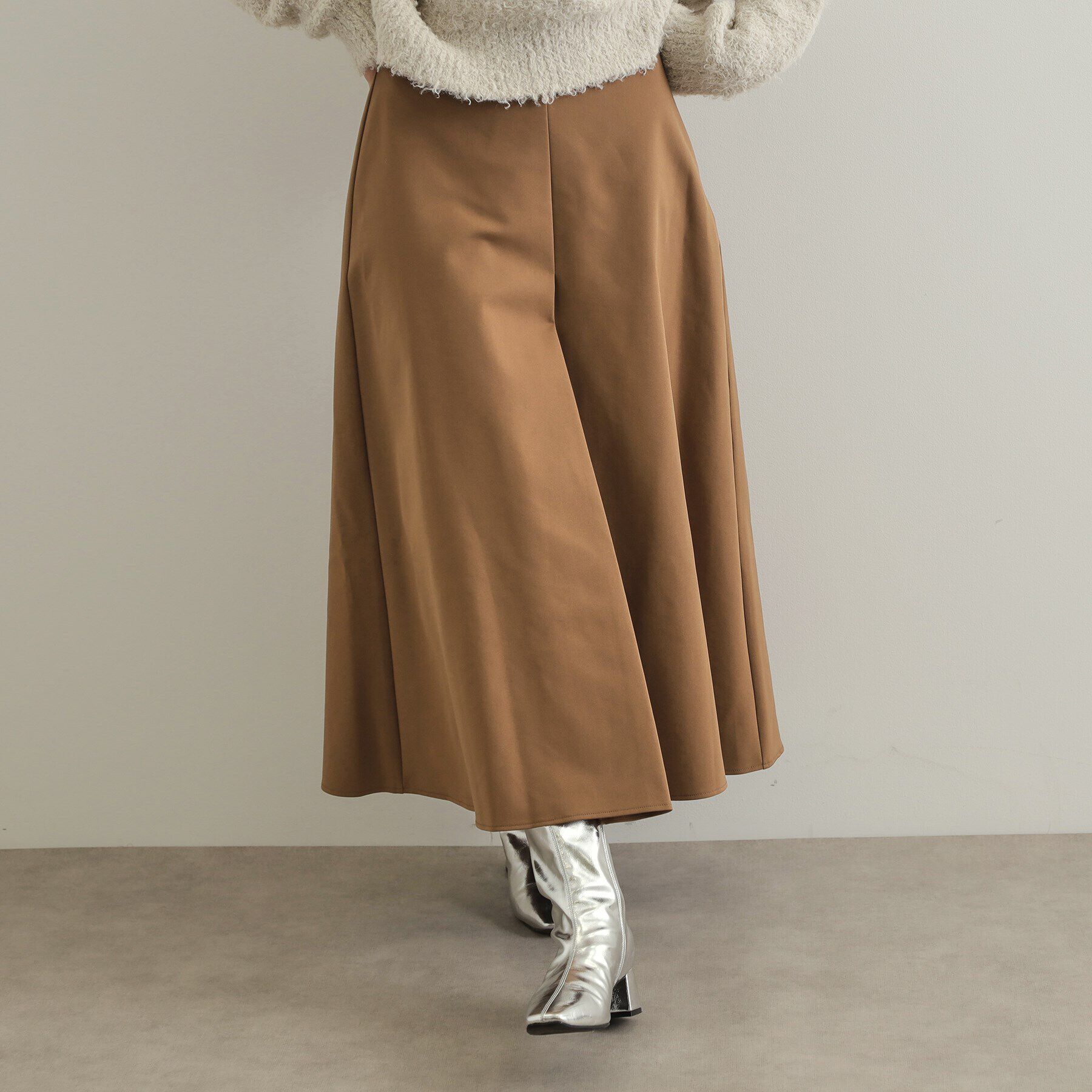 OPAQUE.CLIP「フロントタックミディスカート【洗濯機洗い可】」|スカート|