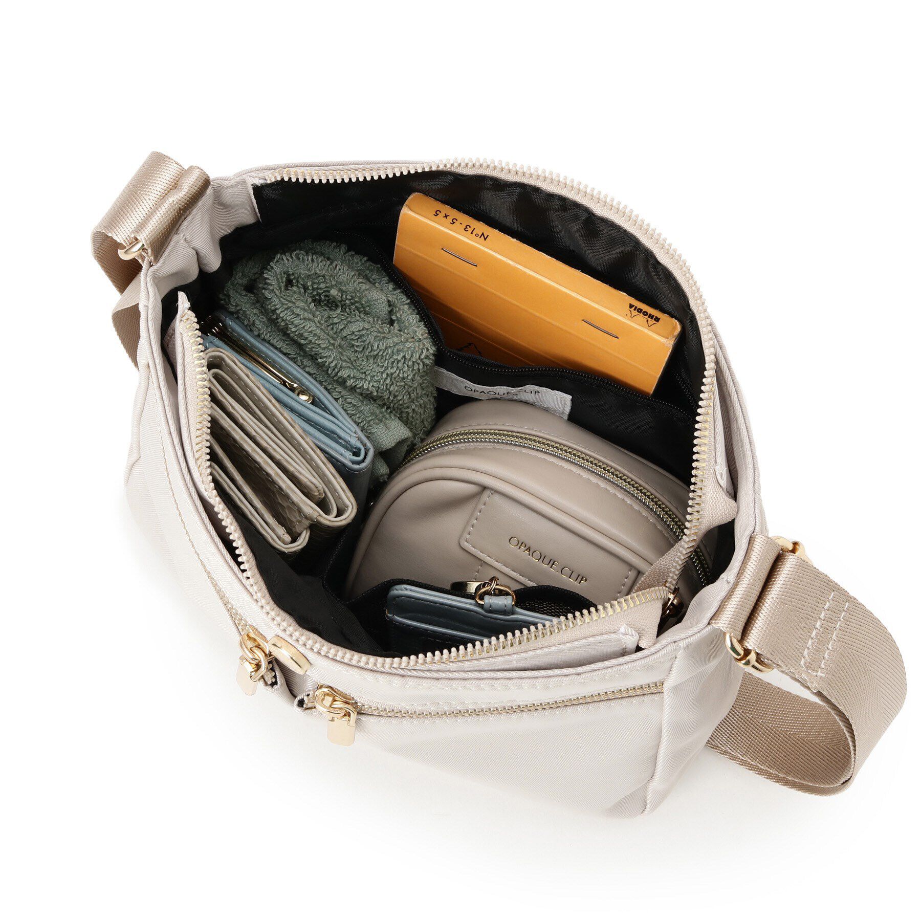 OPAQUE.CLIP「【撥水加工／マルチポケット／長さ調整可能】カジュアルミドルショルダーバッグ」|ショルダー・メッセンジャー|