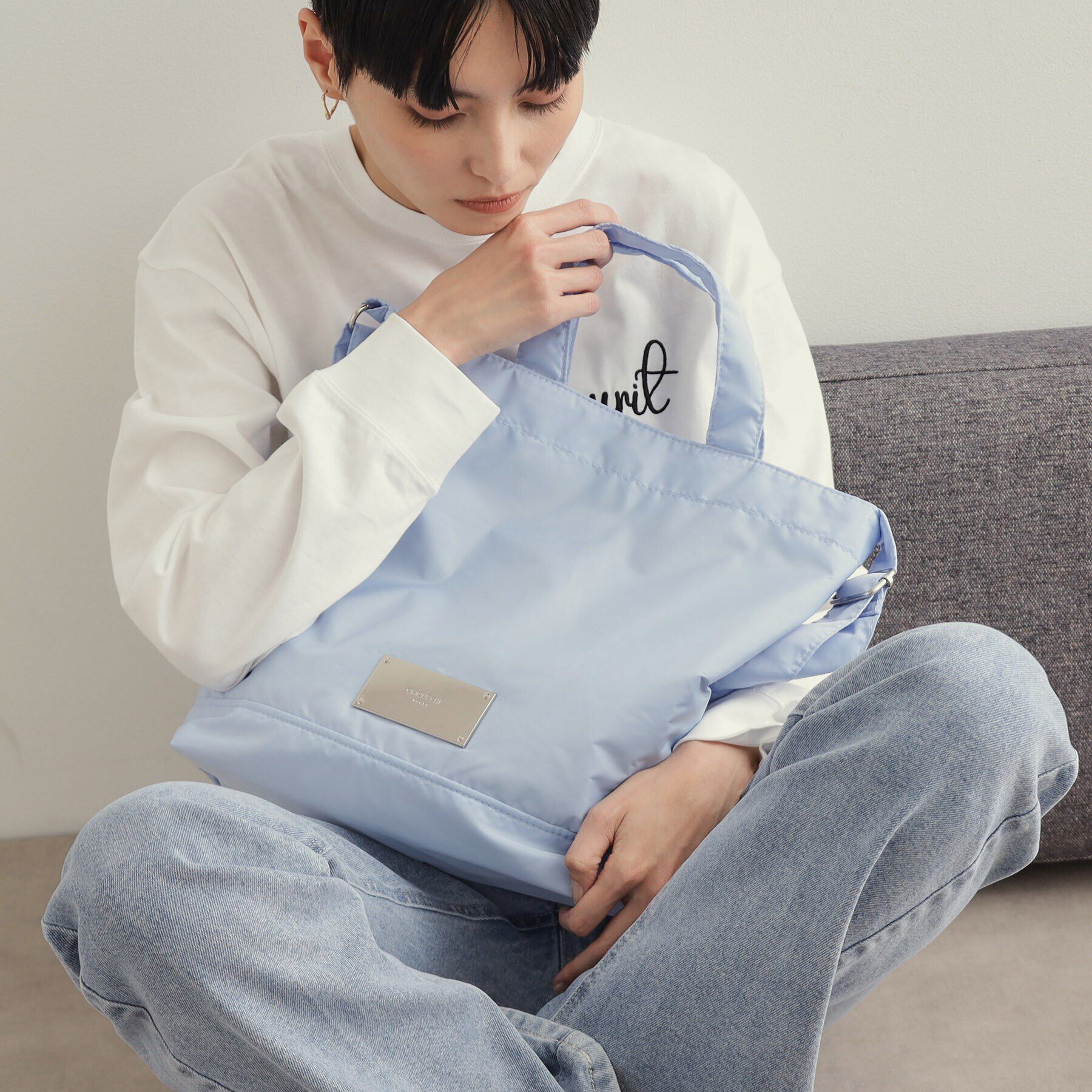 OPAQUE.CLIP「【2WAY/A4サイズ対応】メタルプレートトートバッグ」|トートバッグ|