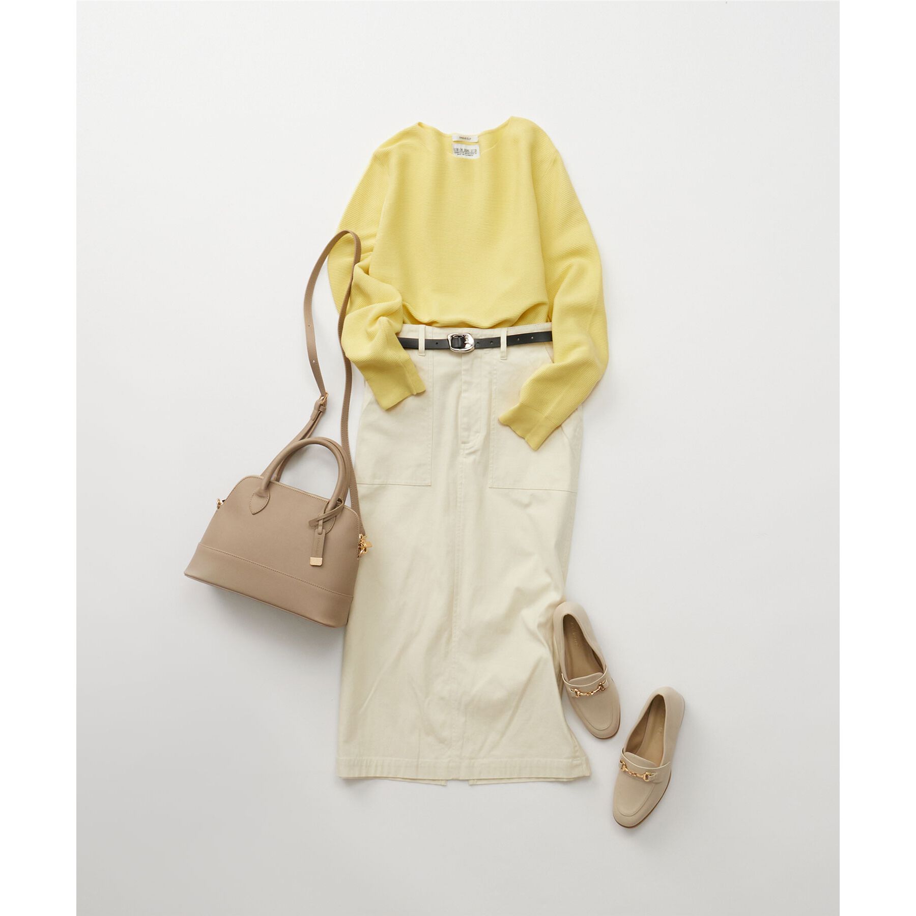 OPAQUE.CLIP「《S-LLsize》ストレッチベイカーナロースカート【洗濯機洗い可】」|スカート|