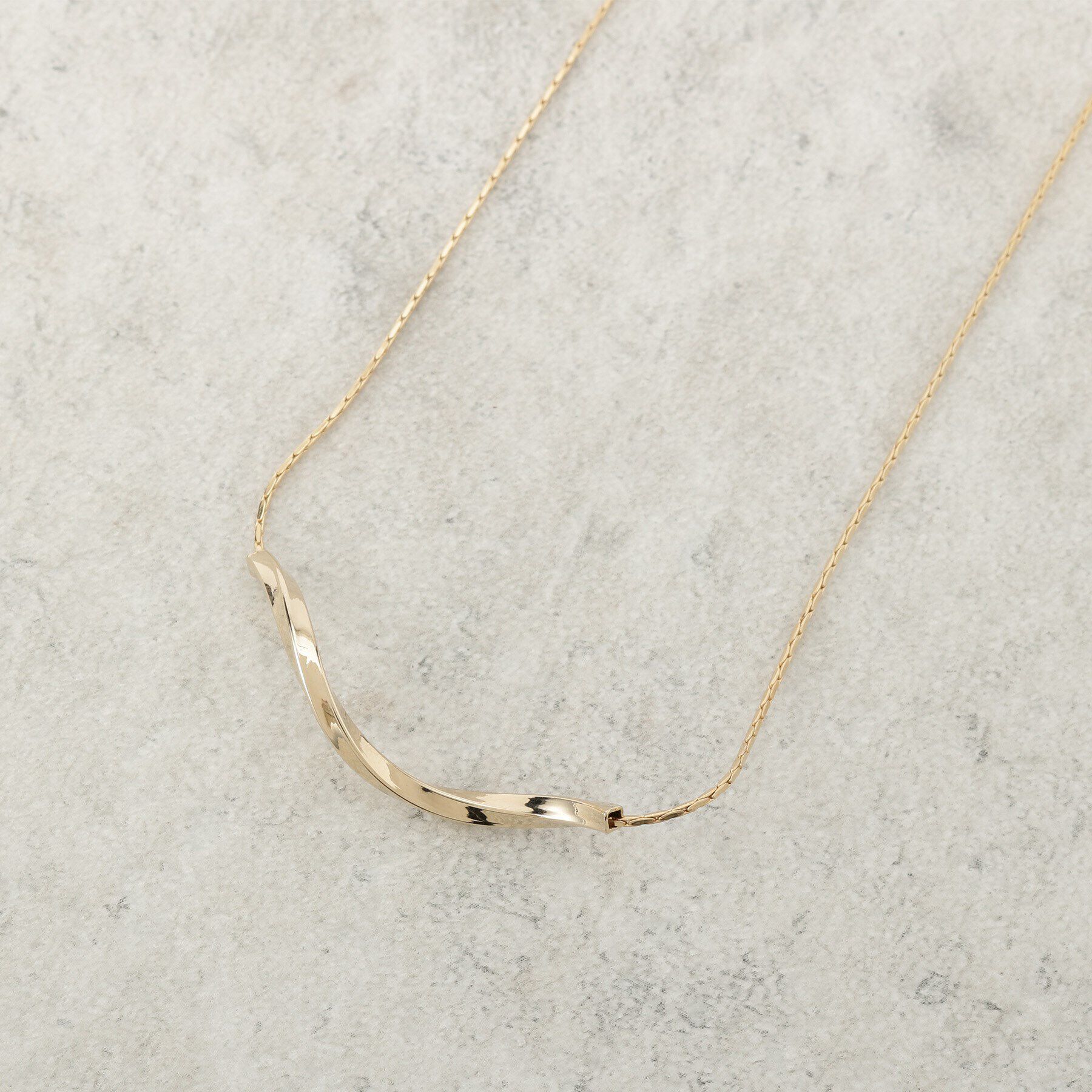 OPAQUE.CLIP「ねじりメタルバーネックレス」|ネックレス|ゴールド(007)