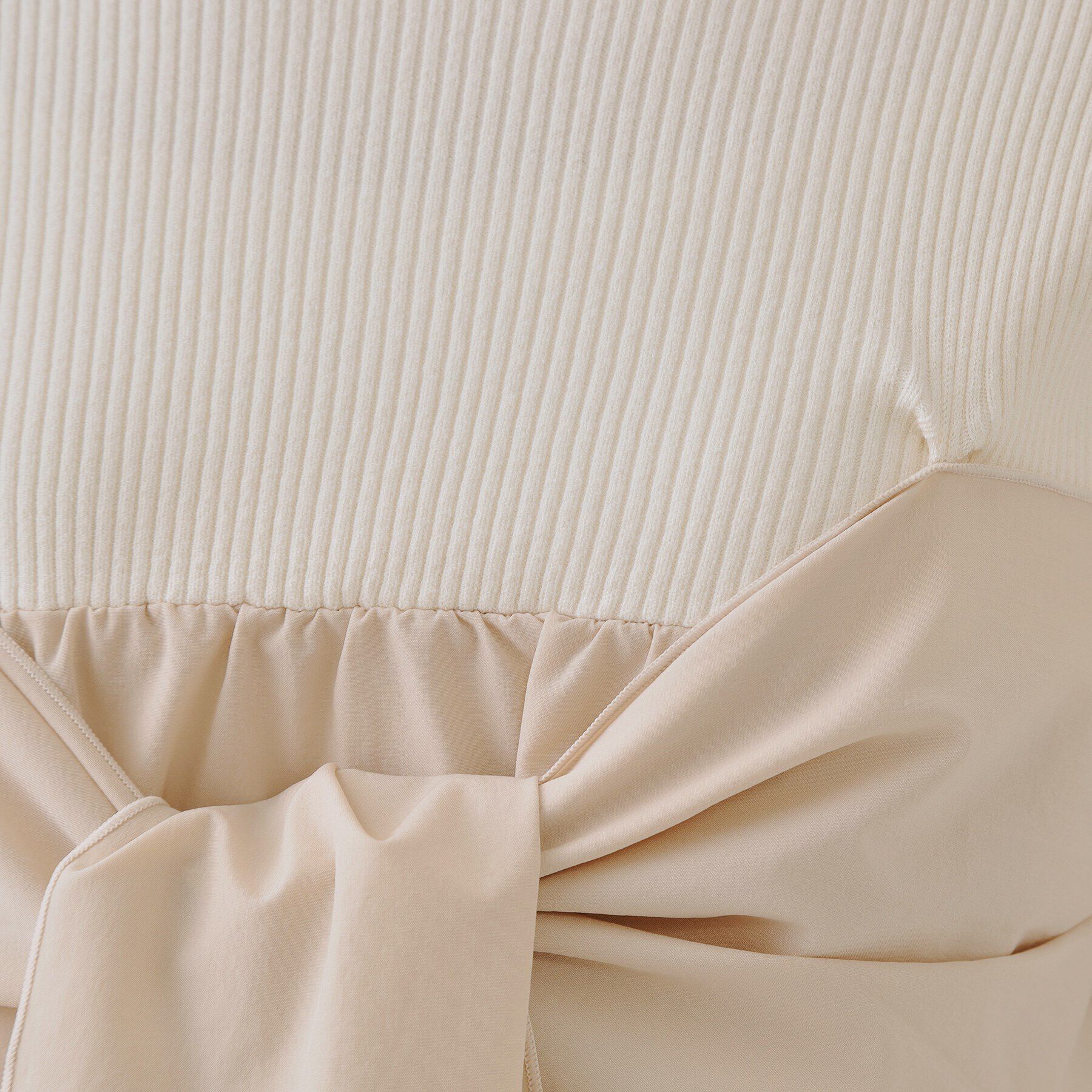 OPAQUE.CLIP「リボンビスチェドッキングニット【洗濯機洗い可】」|ニット・セーター|