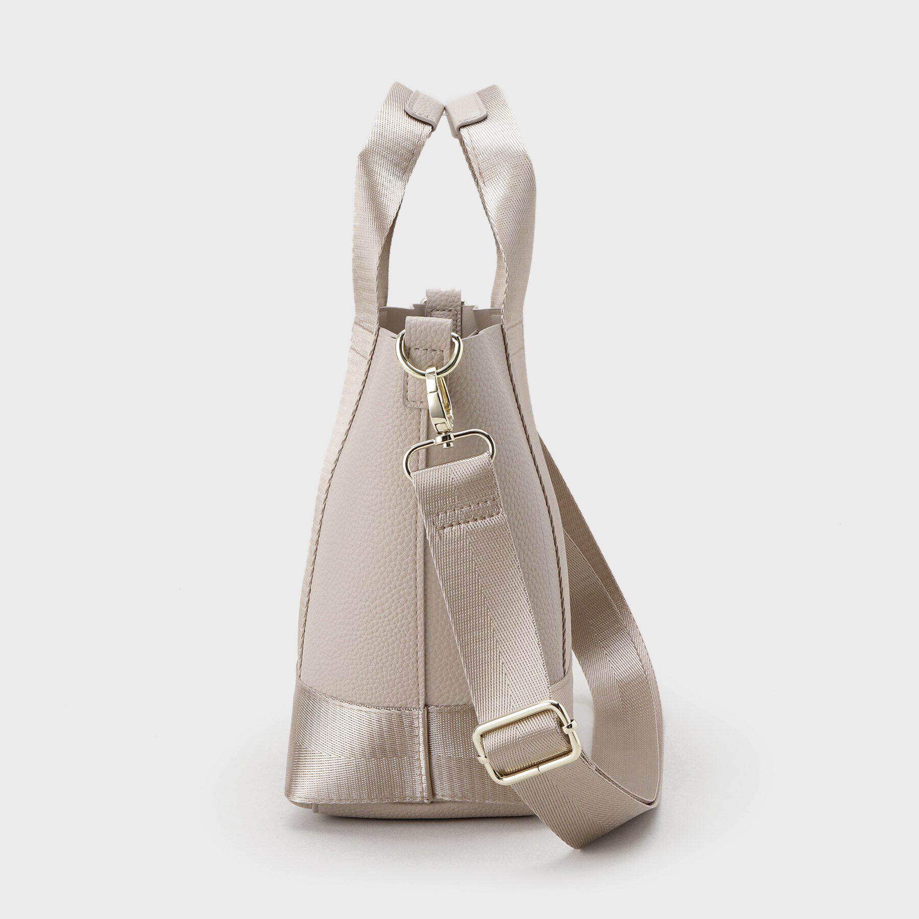 OPAQUE.CLIP「【2WAY】シュリンク合皮コンビミドルショルダーバッグ」|ショルダー・メッセンジャー|