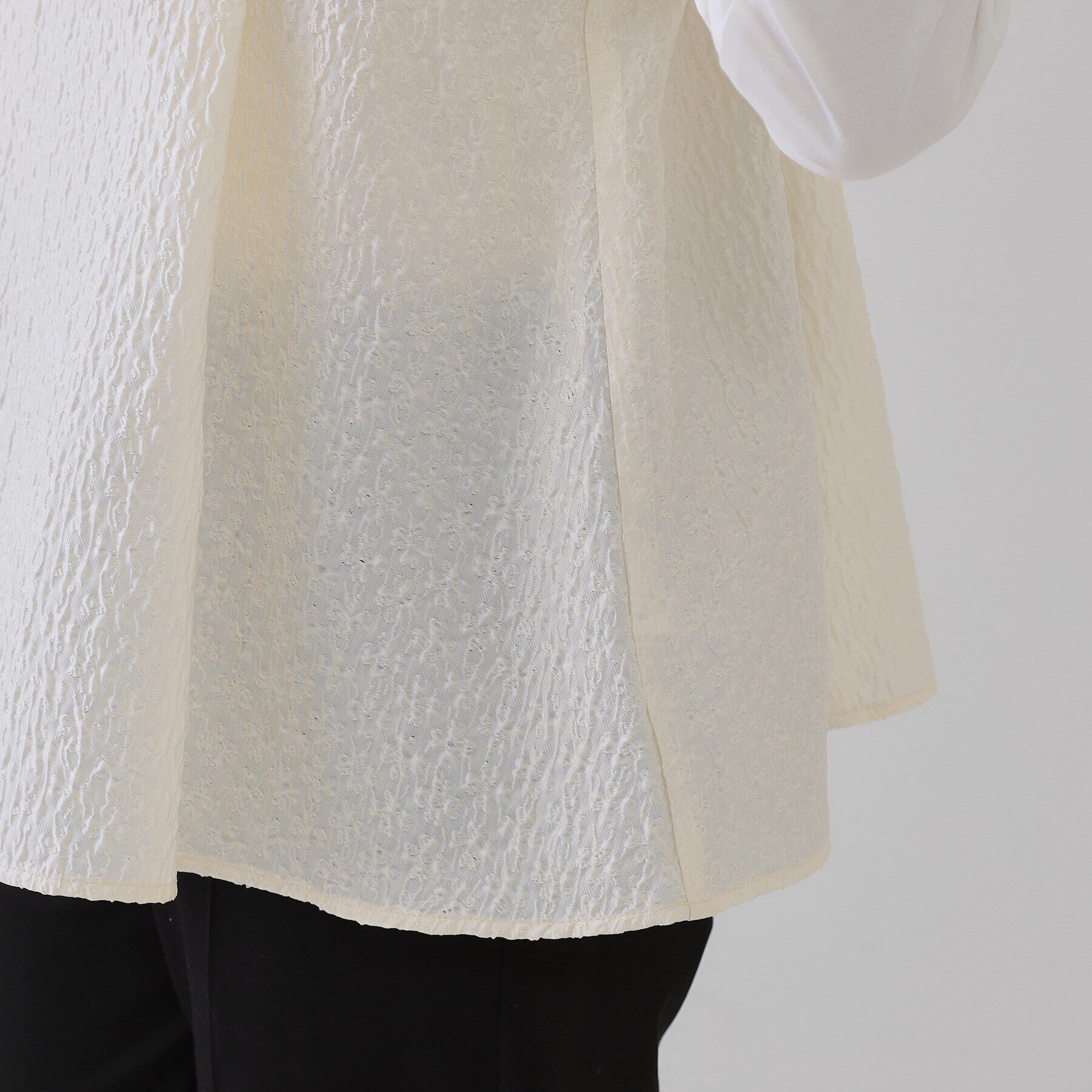 OPAQUE.CLIP「ジャカードビスチェドッキングトップス【洗濯機洗い可】」|Tシャツ・カットソー|