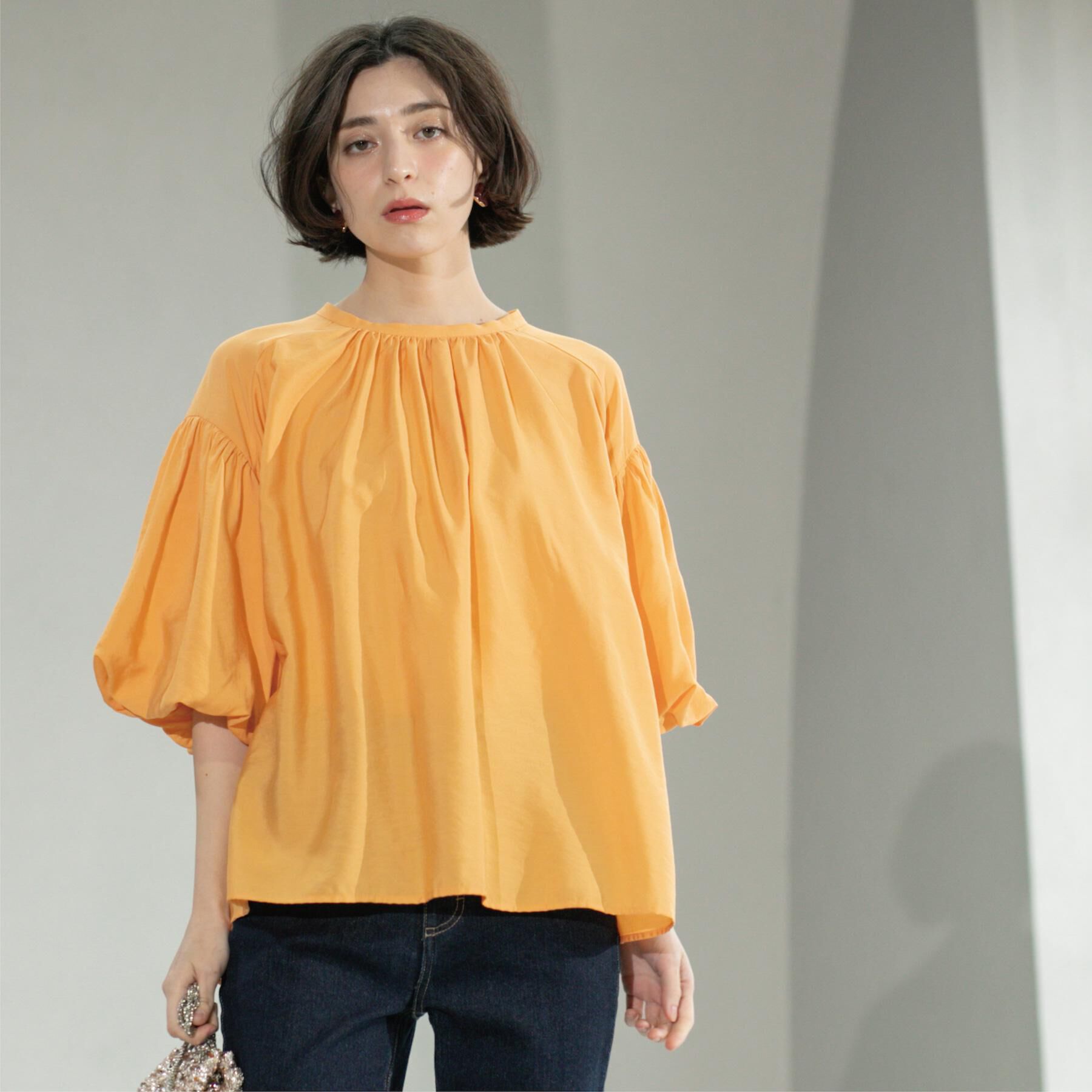 OPAQUE.CLIP「バルーンスリーブブラウス【洗濯機洗い可】」|シャツ・ブラウス|