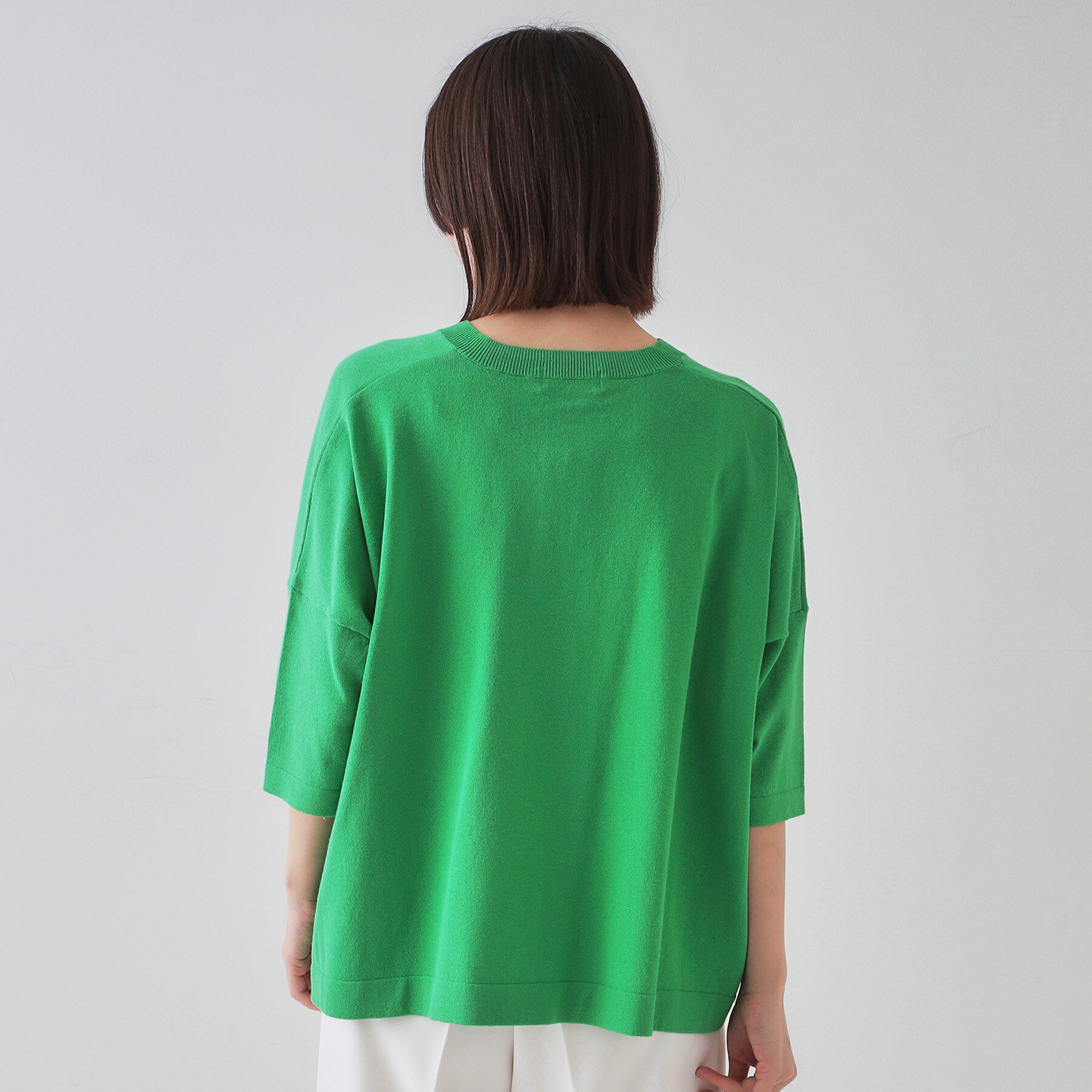 OPAQUE.CLIP「リラクシーワイドVネックニット【洗濯機洗い可】」|ニット・セーター|