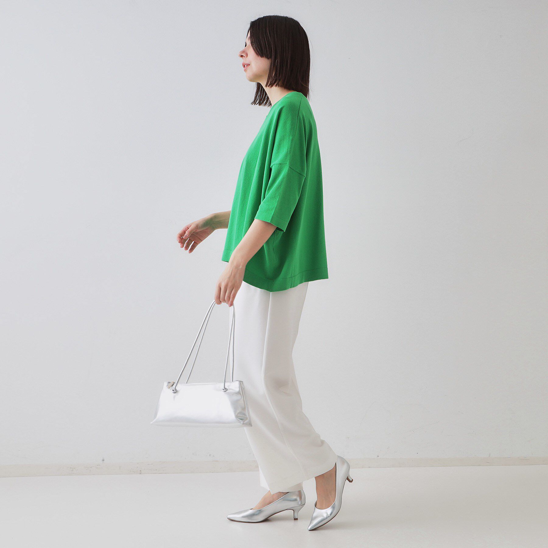 OPAQUE.CLIP「ストレッチタックワイドパンツ【洗濯機洗い可】」|その他|