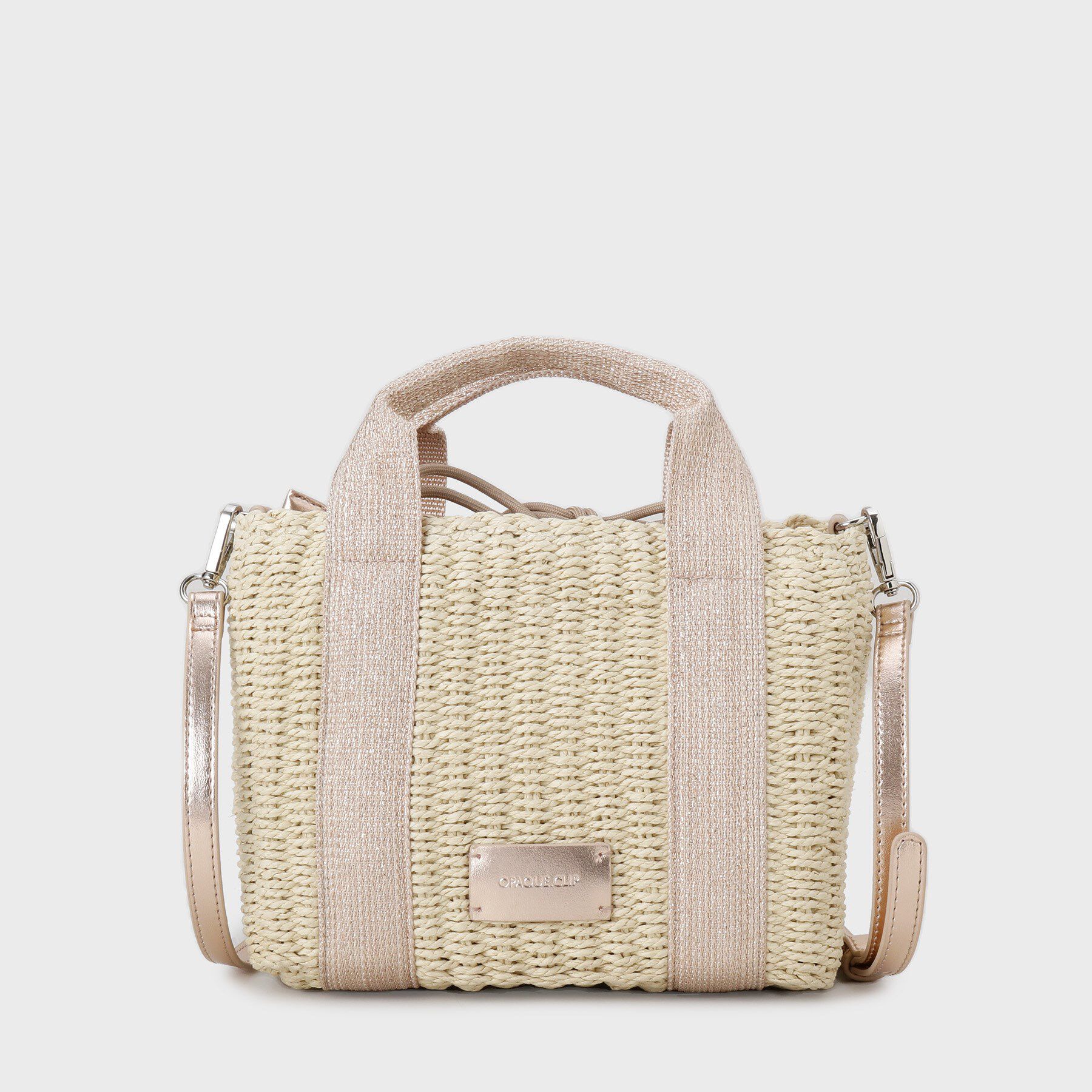 OPAQUE.CLIP「【2WAY】スクエアミドルペーパーかごバッグ」|ショルダー・メッセンジャー|