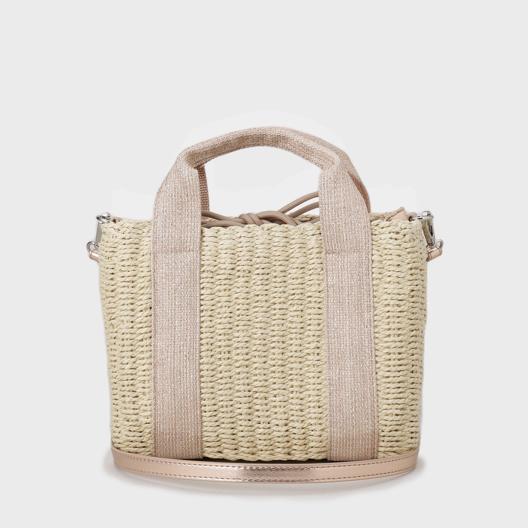 OPAQUE.CLIP「【2WAY】スクエアミドルペーパーかごバッグ」|ショルダー・メッセンジャー|