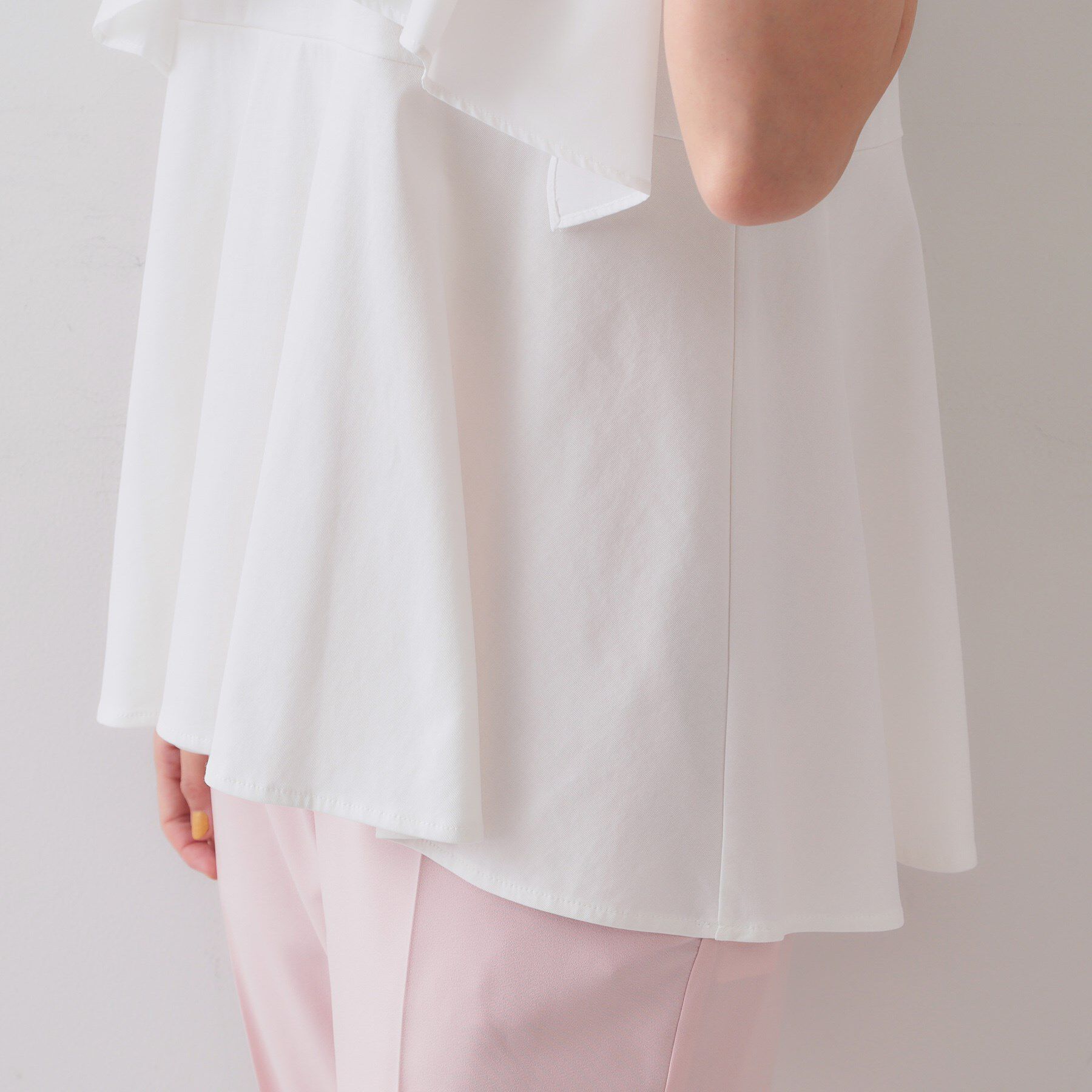 OPAQUE.CLIP「フリルドッキングペプラムトップス【接触冷感/洗濯機洗い可】」|Tシャツ・カットソー|