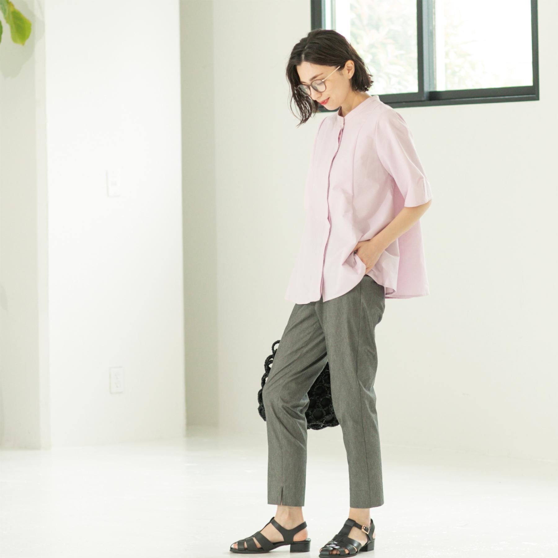 OPAQUE.CLIP「麻混ハイストレッチイージースティックパンツ【洗濯機洗い可】」|その他|