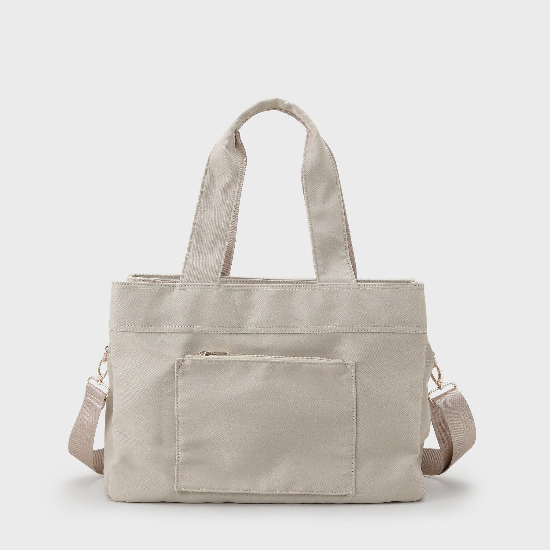 OPAQUE.CLIP「【撥水加工/2WAY/多ポケット】ツイルビッグサイズトートバッグ」|トートバッグ|