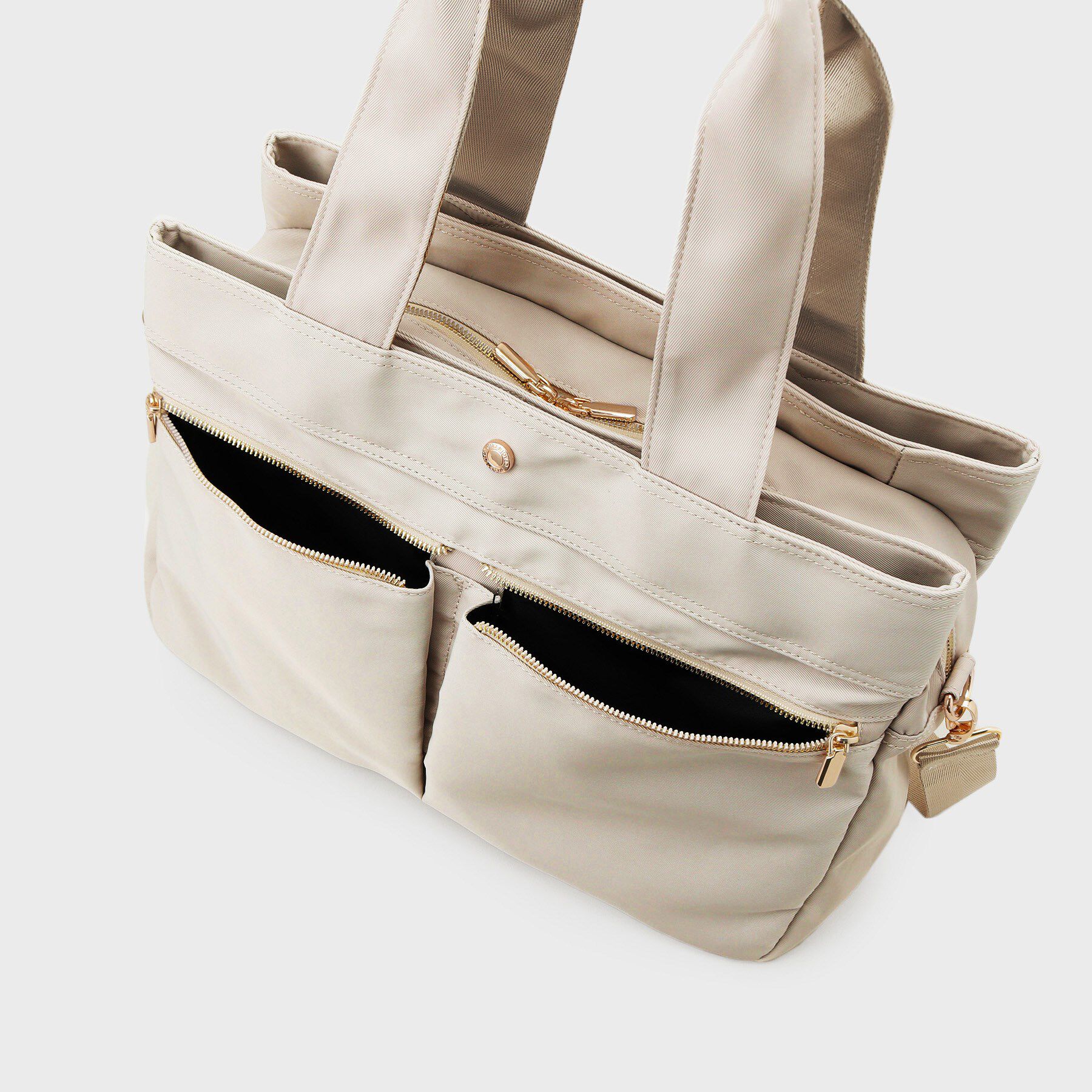 OPAQUE.CLIP「【撥水加工/2WAY/多ポケット】ツイルビッグサイズトートバッグ」|トートバッグ|