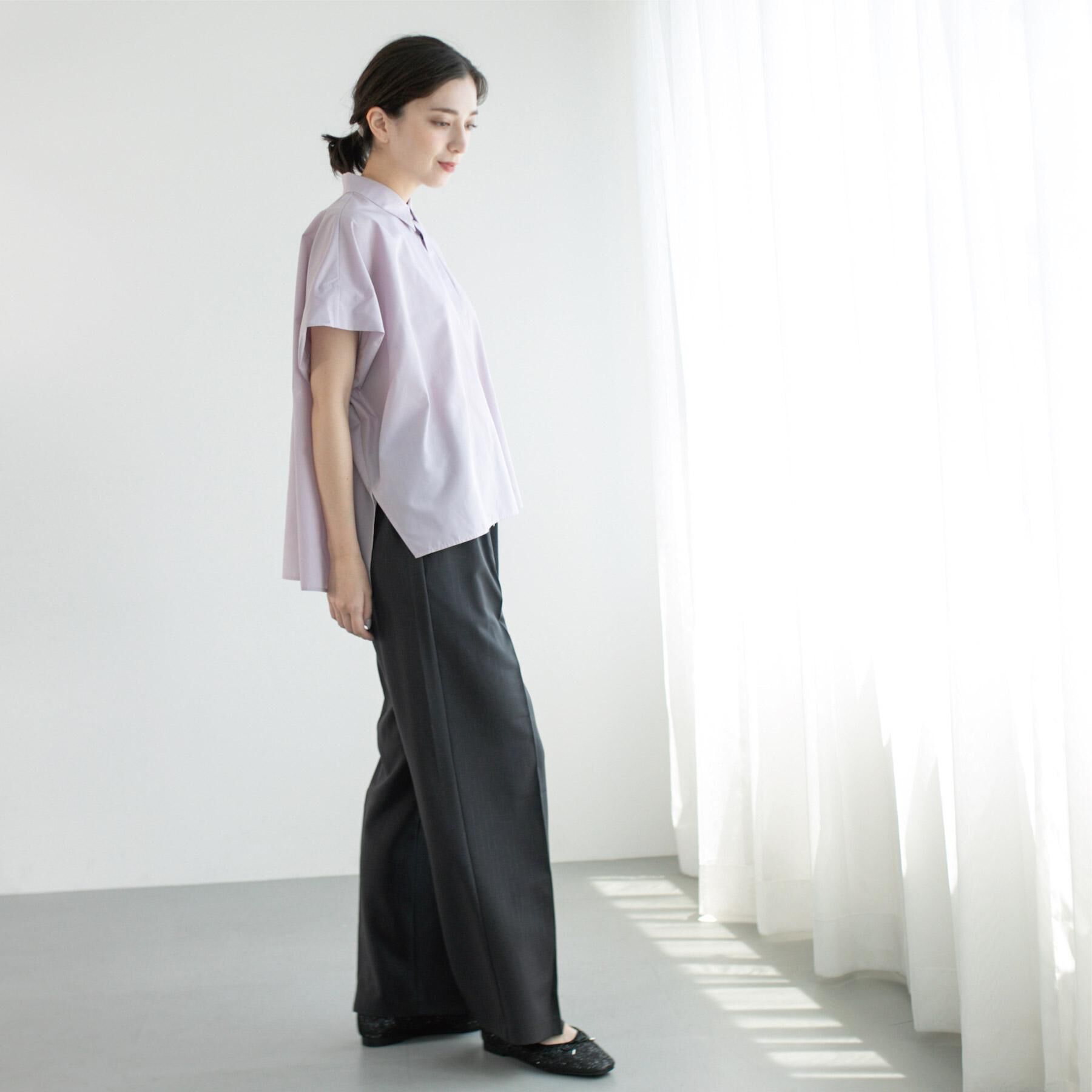 OPAQUE.CLIP「《andGIRL掲載》リラクシーシャツ【洗濯機洗い可】」|シャツ・ブラウス|