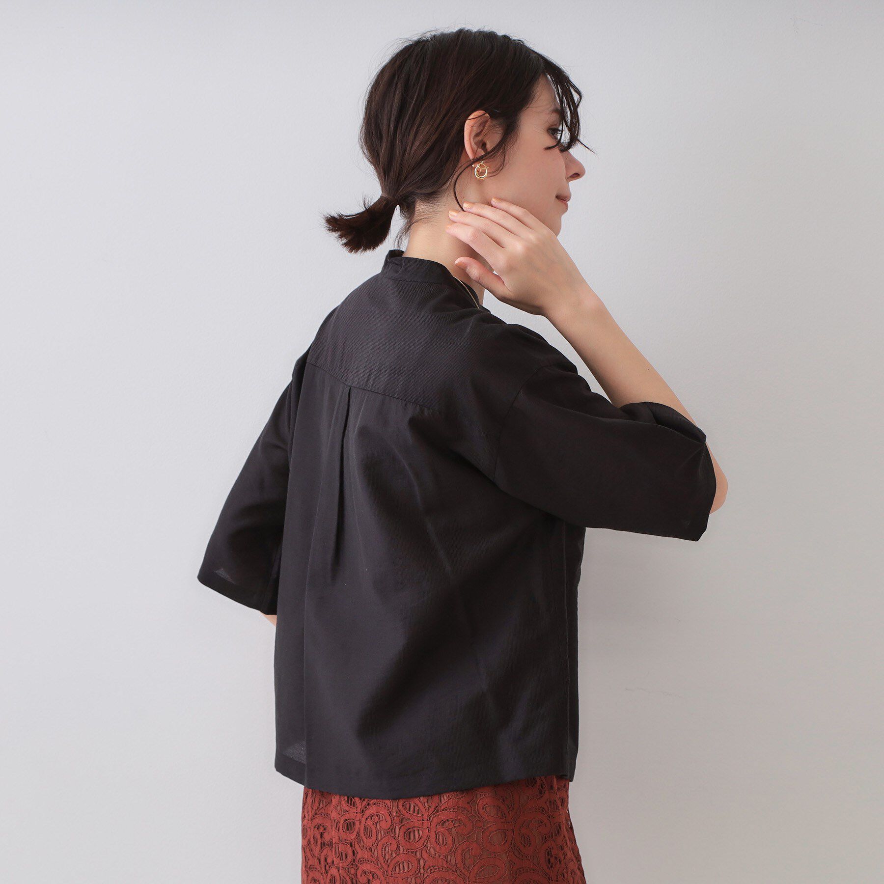 OPAQUE.CLIP「シアーダブルポケットシャツ【洗濯機洗い可】」|シャツ・ブラウス|