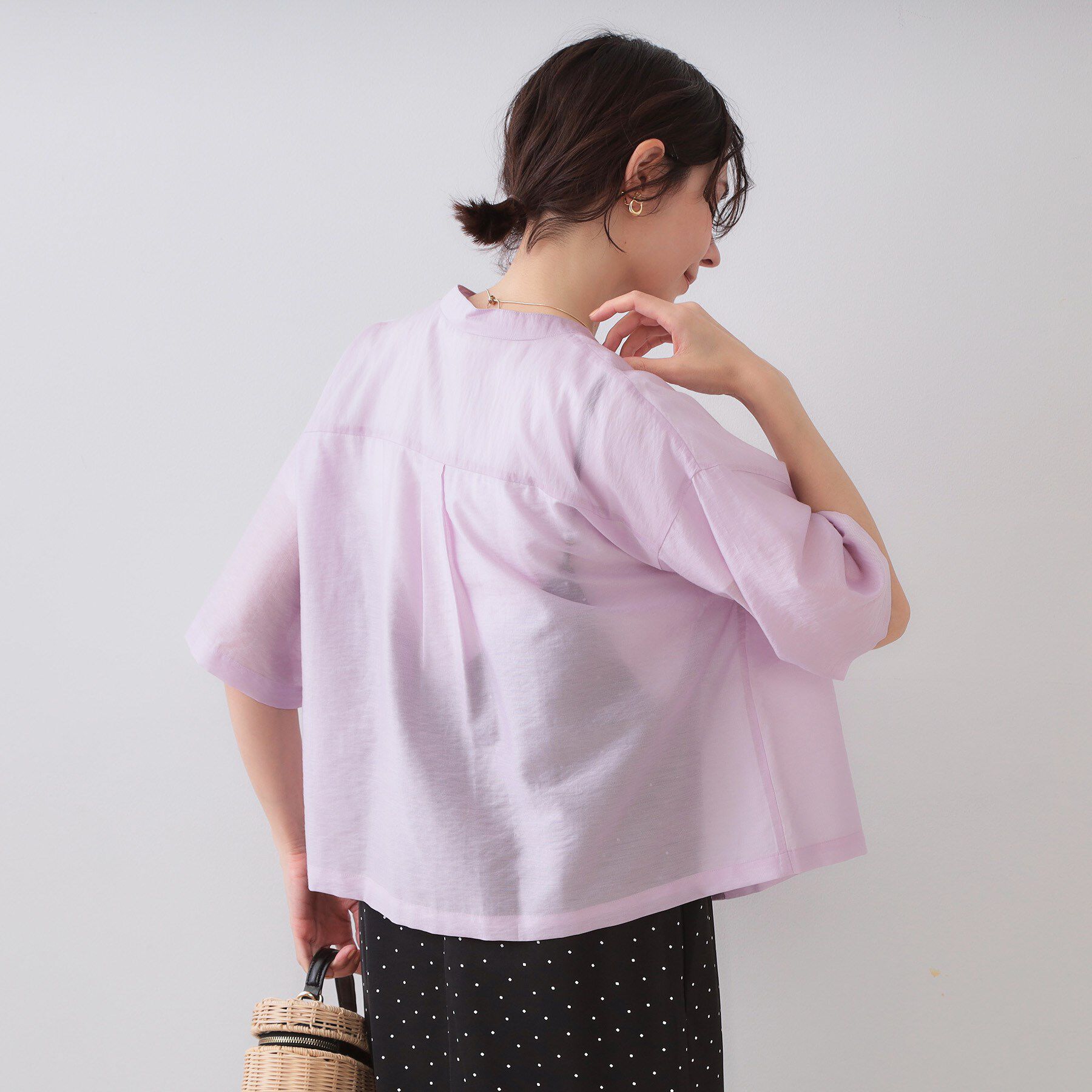 OPAQUE.CLIP「シアーダブルポケットシャツ【洗濯機洗い可】」|シャツ・ブラウス|