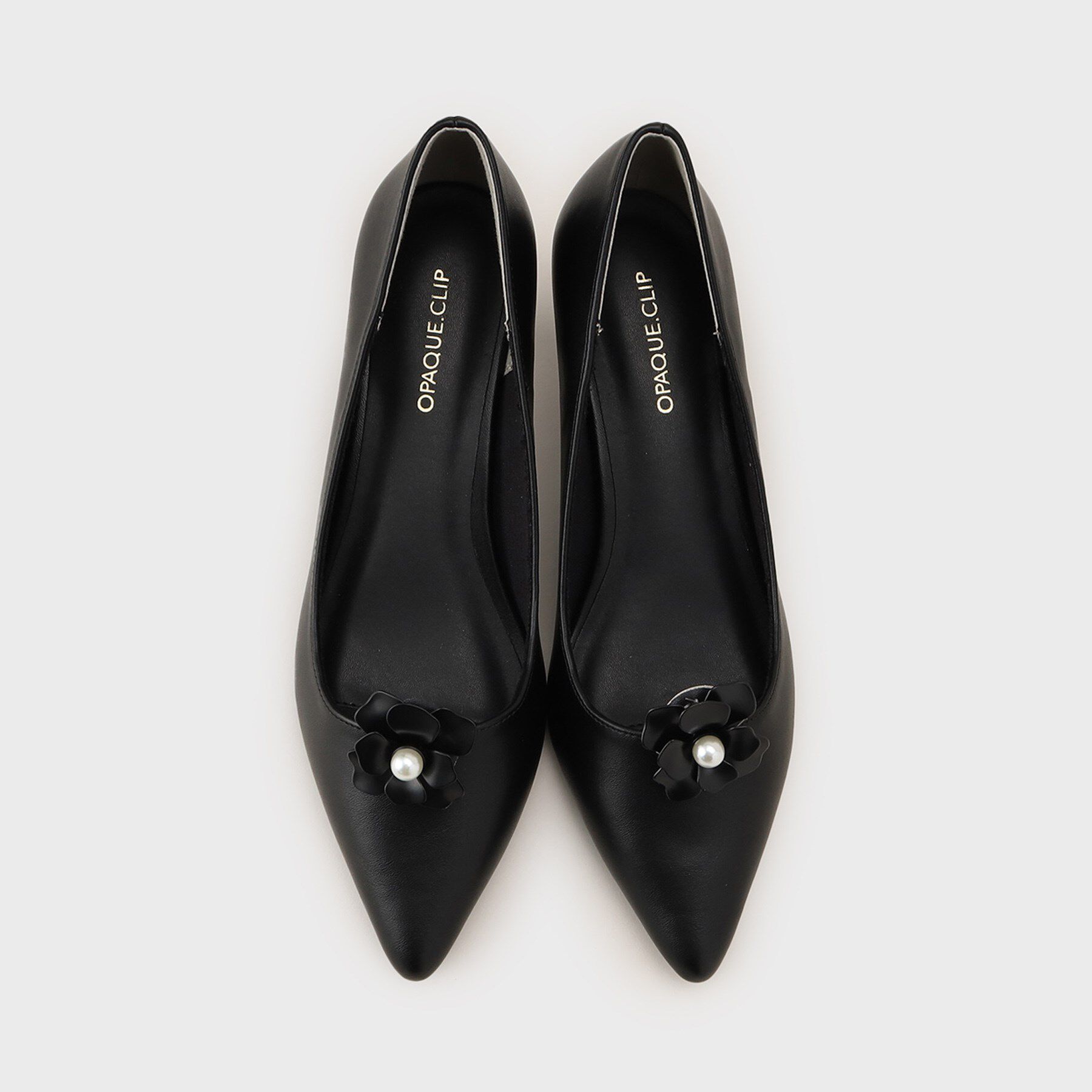 OPAQUE.CLIP「【2WAY／抗菌防臭加工】フラワークリップ付きパンプス」|パンプス|