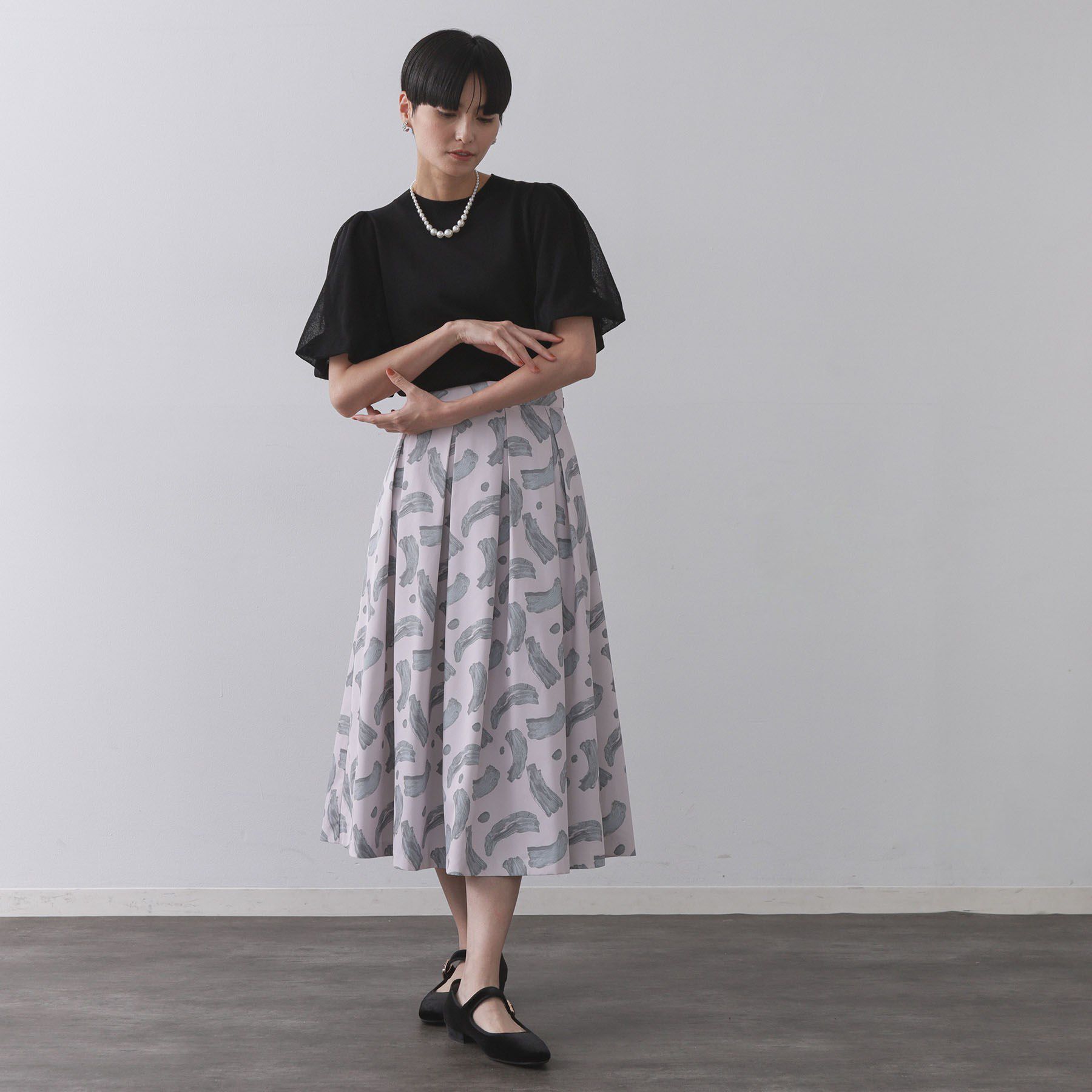 OPAQUE.CLIP「バルーンスリーブニット【洗濯機洗い可】」|ニット・セーター|