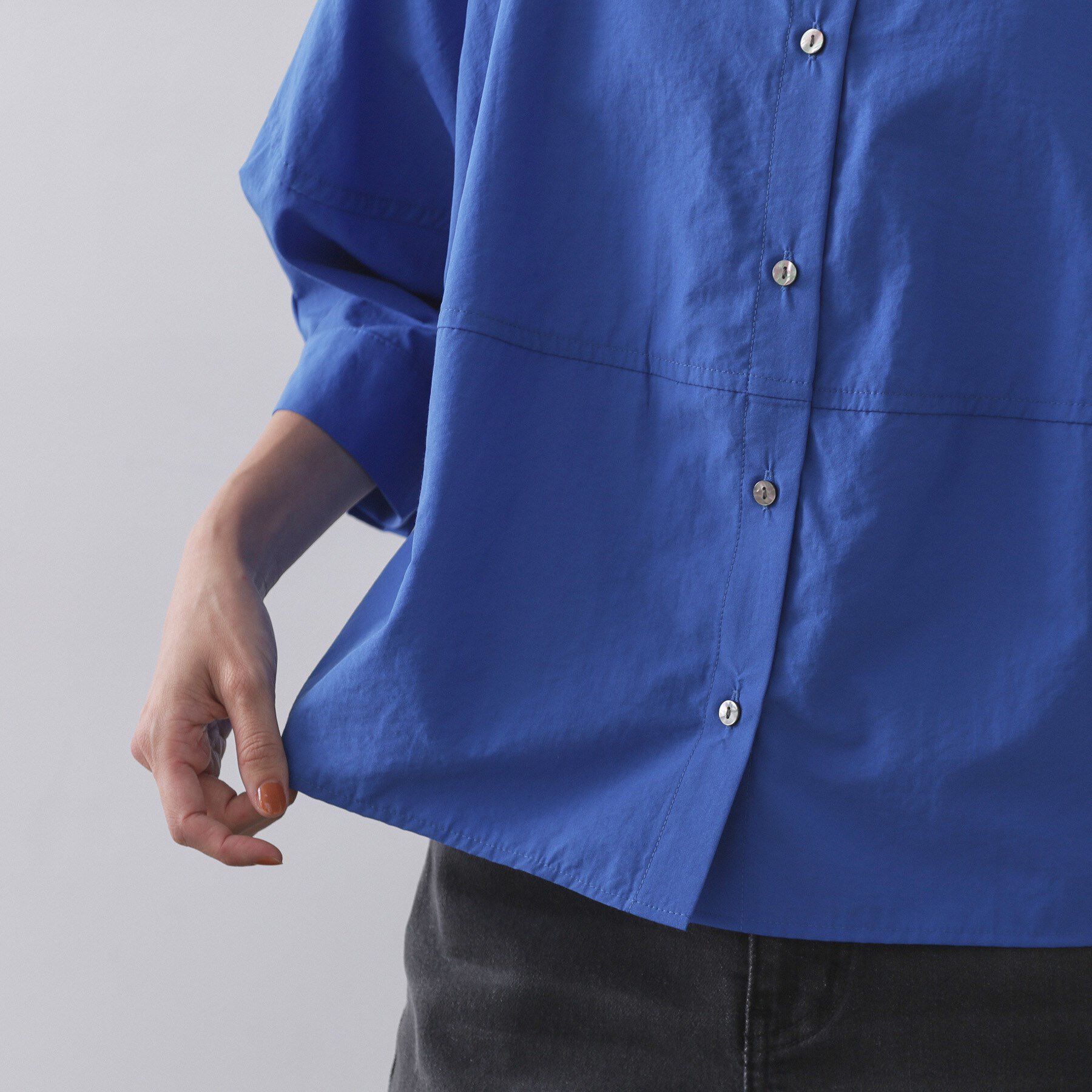 OPAQUE.CLIP「切替フォルムシャツ【洗濯機洗い可】」|シャツ・ブラウス|