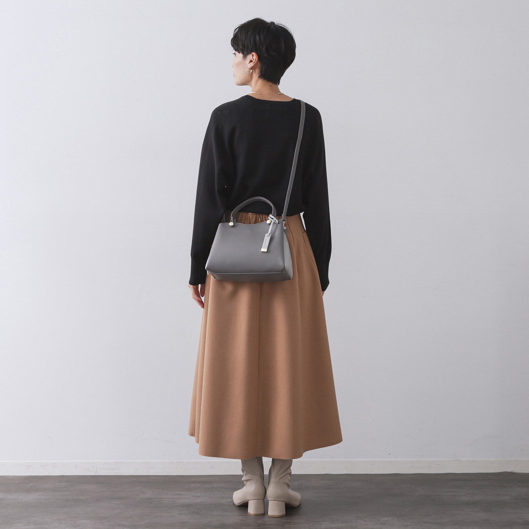 OPAQUE.CLIP「【2WAY/名品】バイカラーミドルボストンバッグ」|ショルダー・メッセンジャー|
