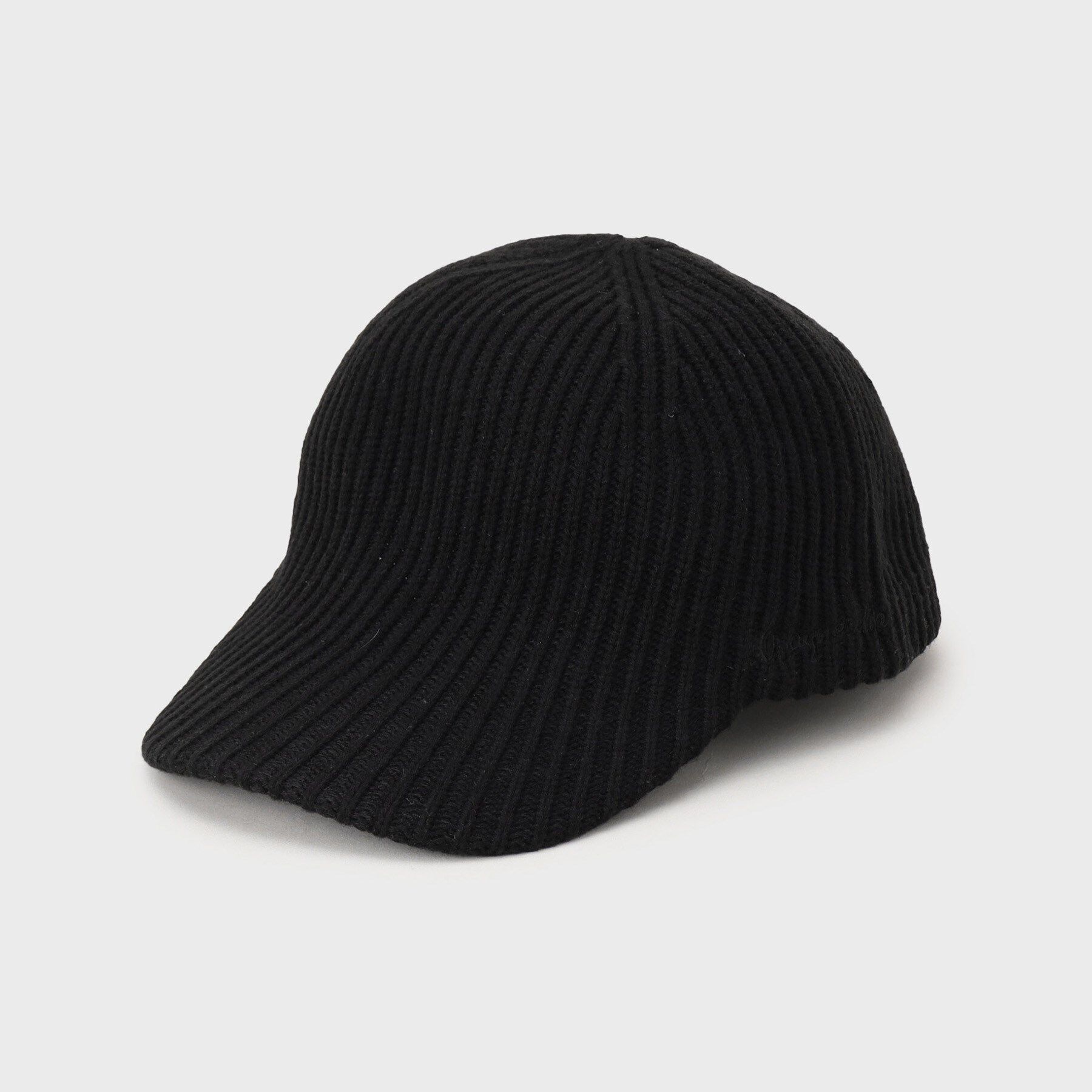 OPAQUE.CLIP「ロゴ入りリブニットキャップ」|キャップ・キャスケット|ブラック(019)