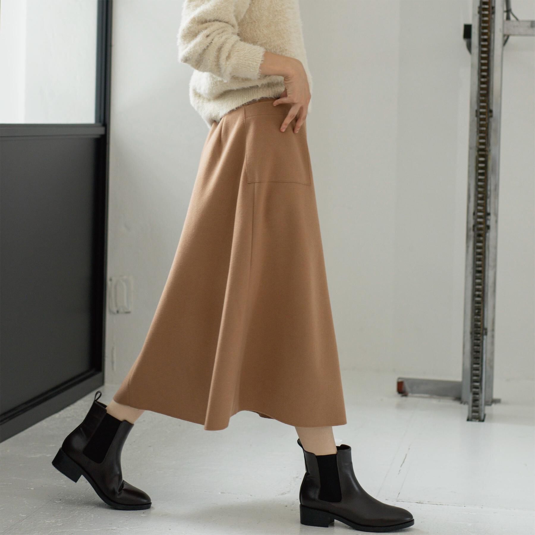 OPAQUE.CLIP「ウールライクフレアスカート【洗濯機OK】」|スカート|