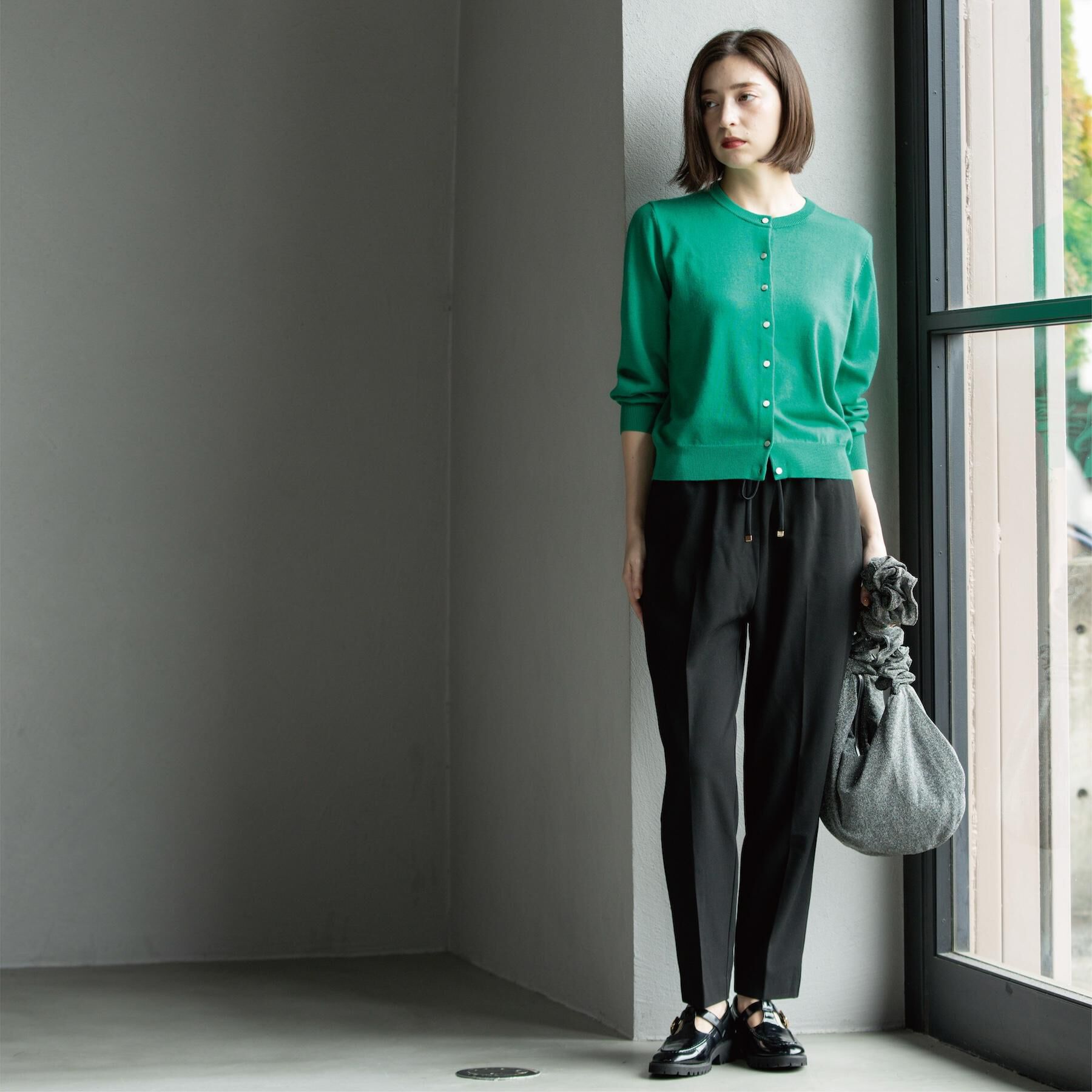 OPAQUE.CLIP「ウォームタッチ イージーテーパードパンツ【洗濯機洗OK/ストレッチ】≪SS～LL≫」|その他|