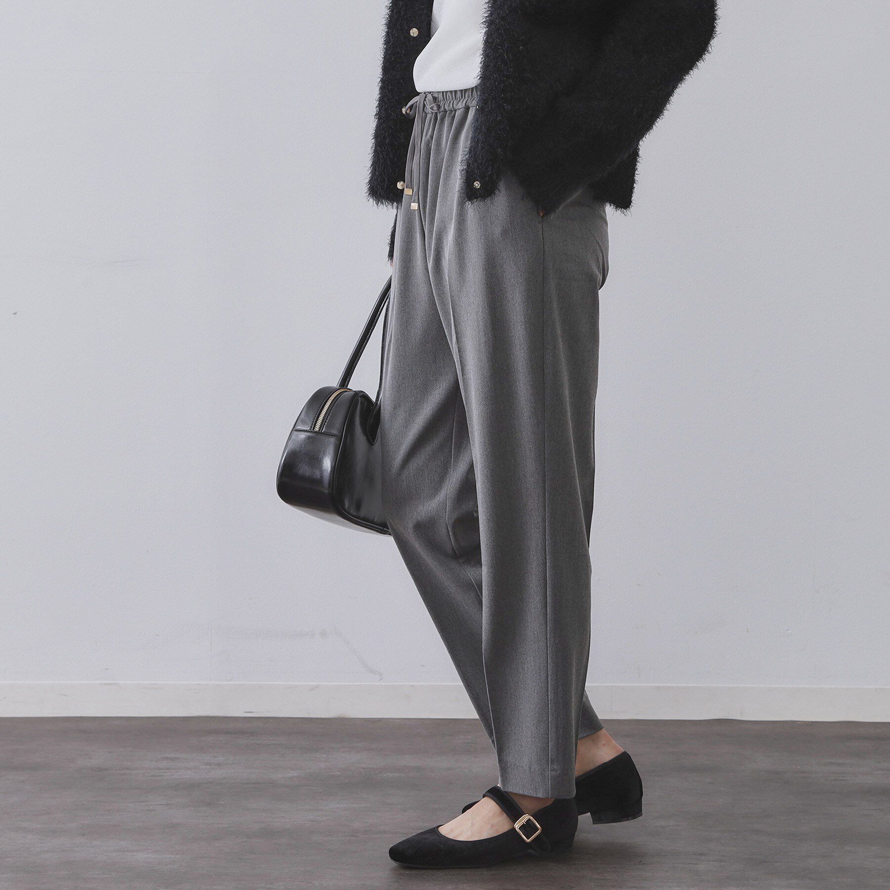 OPAQUE.CLIP「ウォームタッチ イージーテーパードパンツ【洗濯機洗OK/ストレッチ】≪SS～LL≫」|その他|