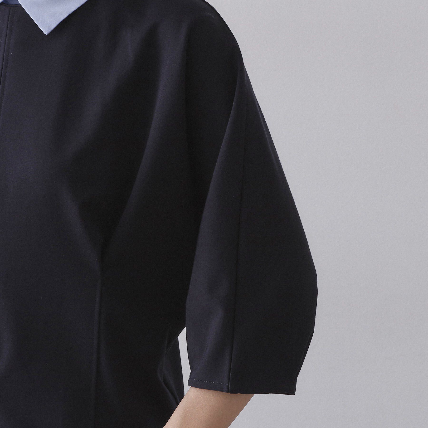 OPAQUE.CLIP「襟付きドルマントップス【洗濯機OK】」|Tシャツ・カットソー|