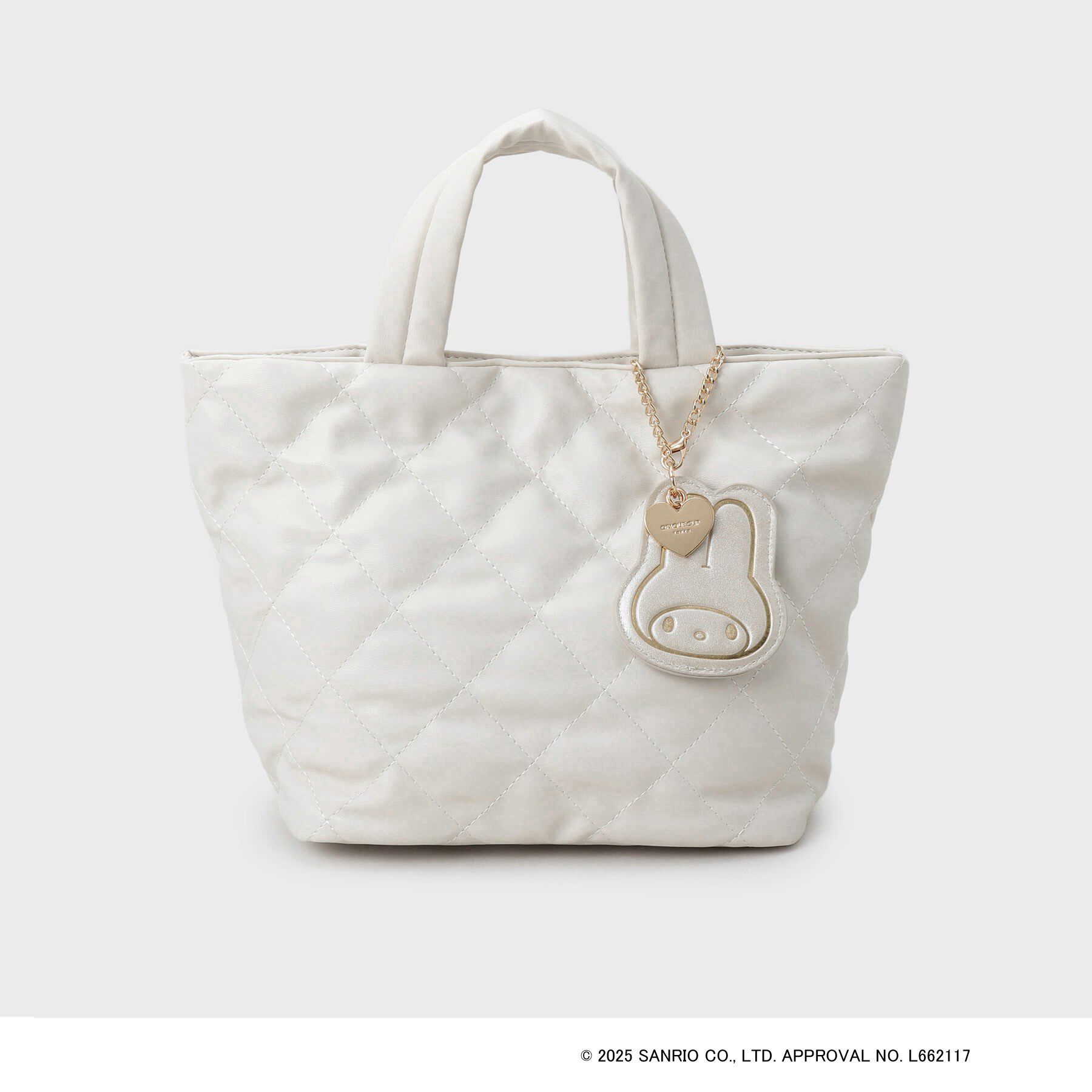OPAQUE.CLIP「【マイメロディ】キルティングミドルトートバッグ」|トートバッグ|アイボリー(004)