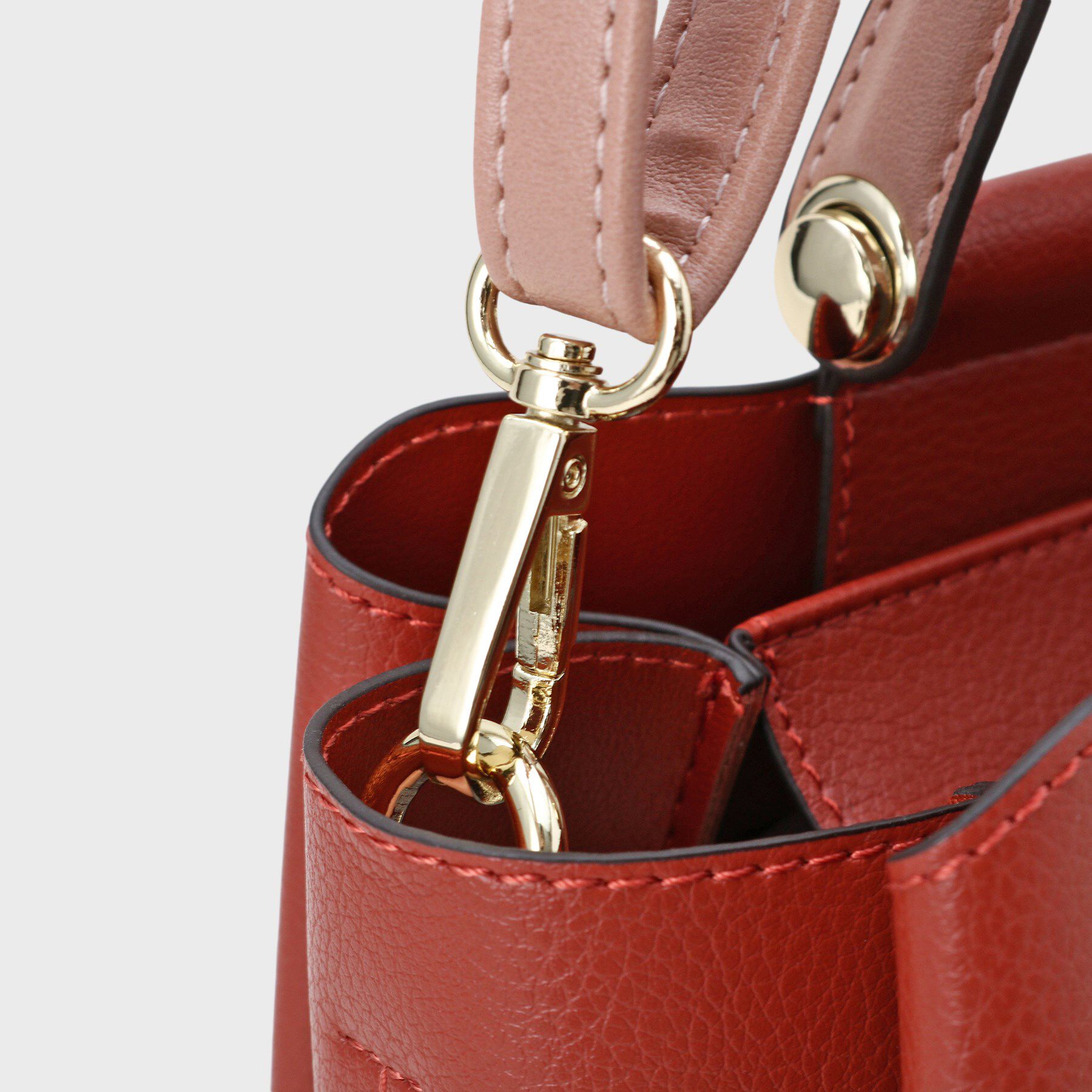 OPAQUE.CLIP「《BAILA掲載》3層仕様バイカラー合皮ミドルトートバッグ【軽量／2WAY】」|トートバッグ|