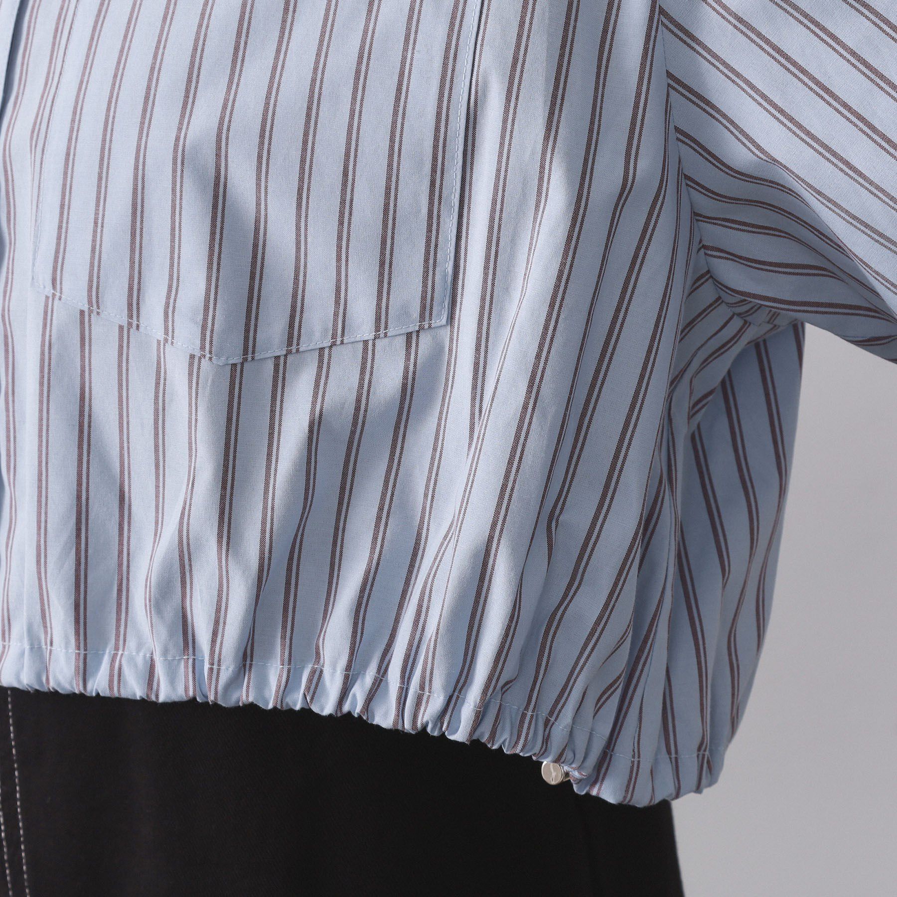 OPAQUE.CLIP「ドロストヘムショートシャツ【洗濯機OK】」|シャツ・ブラウス|