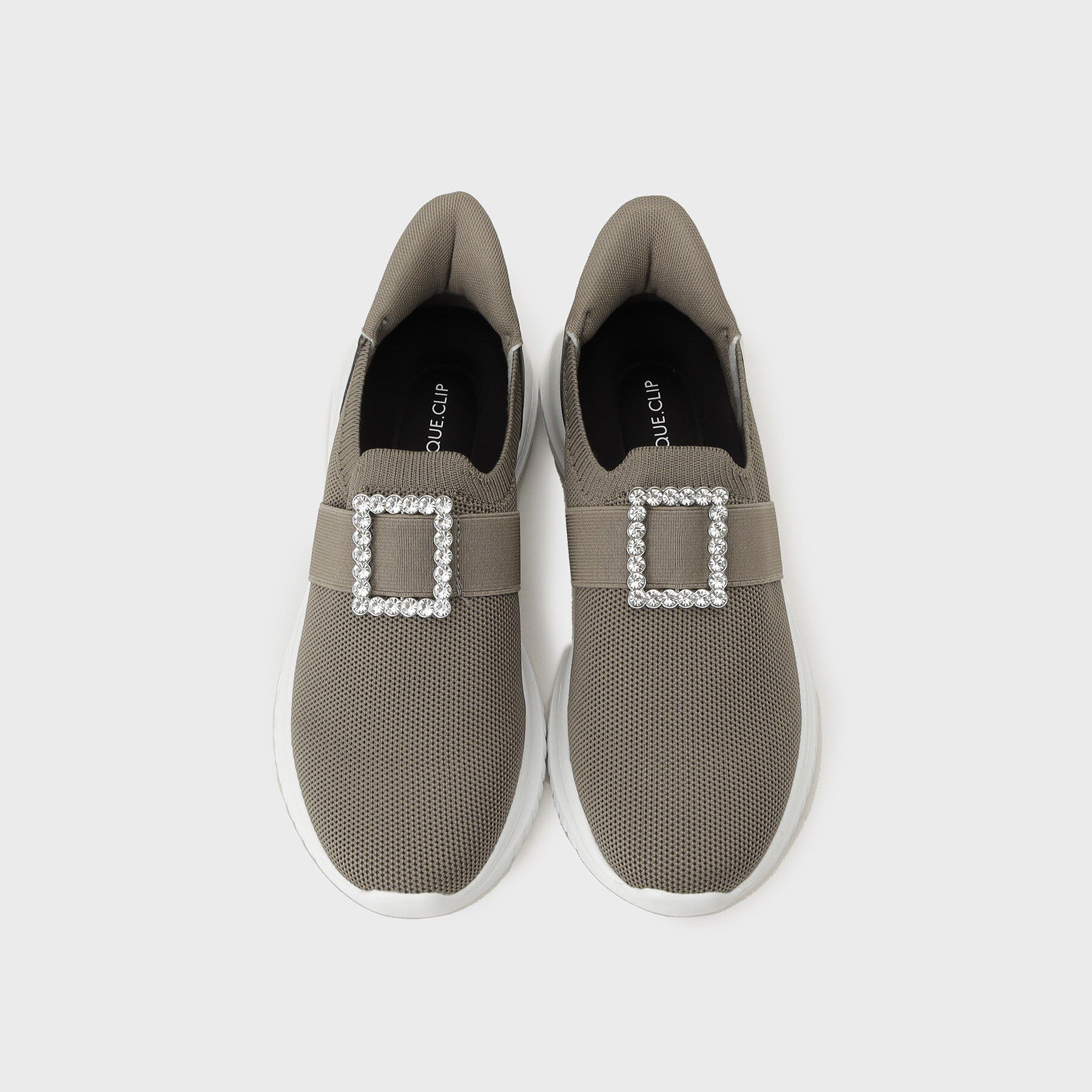 OPAQUE.CLIP「【軽量】ビジュー付きニットスニーカー」|スニーカー|