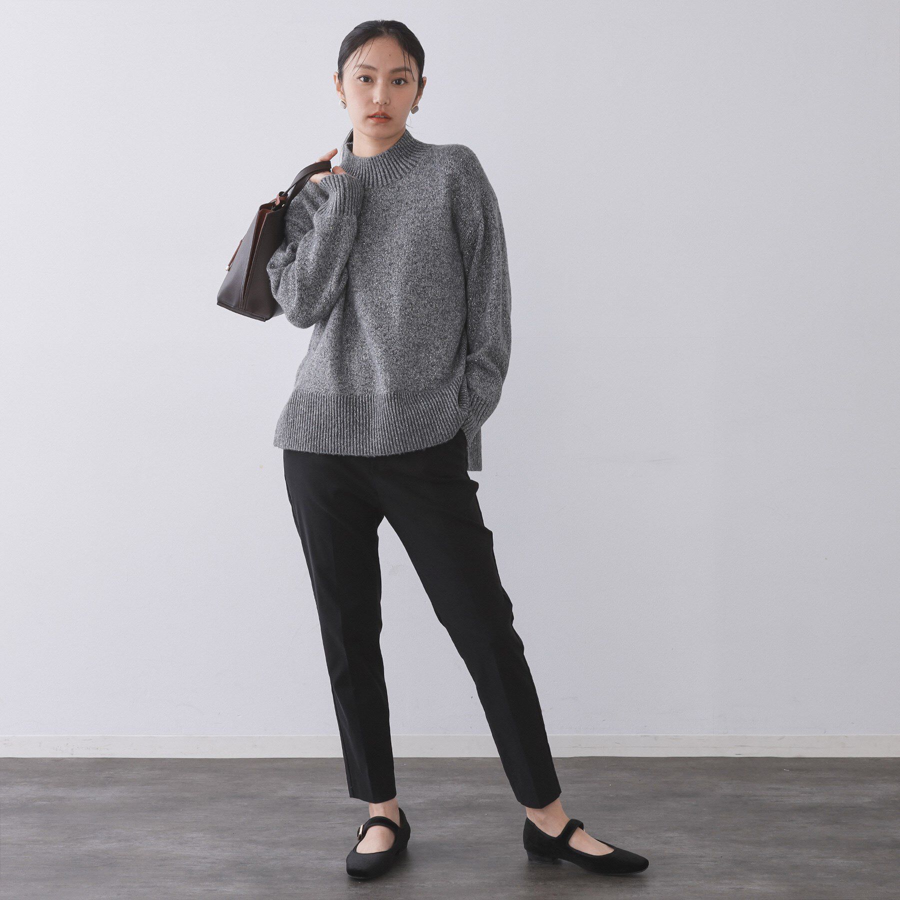 OPAQUE.CLIP「裏起毛ハイストレッチイージーテーパードパンツ【洗濯機OK】」|その他|