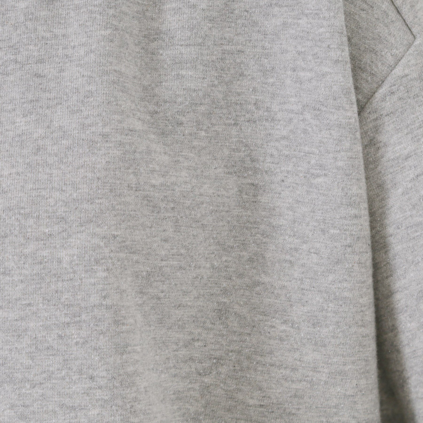 OPAQUE.CLIP「ラメ裏毛ショートプルオーバー【洗濯機OK】」|パーカー|