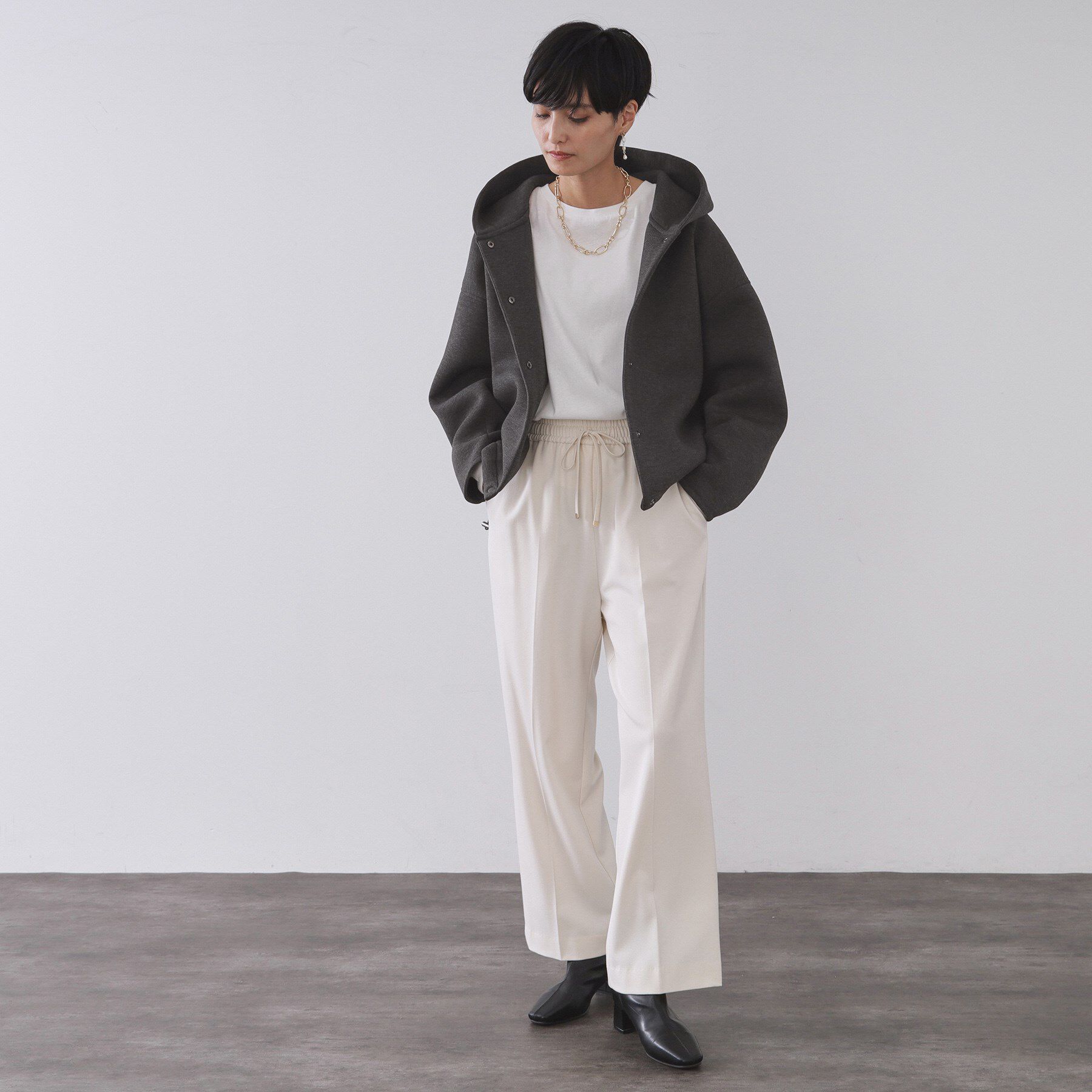 OPAQUE.CLIP「フーディブルゾン【洗濯機OK】」|ブルゾン・スタジャン|