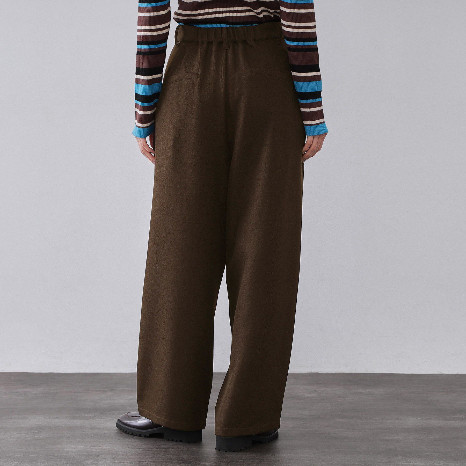 OPAQUE.CLIP「メランジ カーヴィーパンツ【洗濯機OK】」|その他|