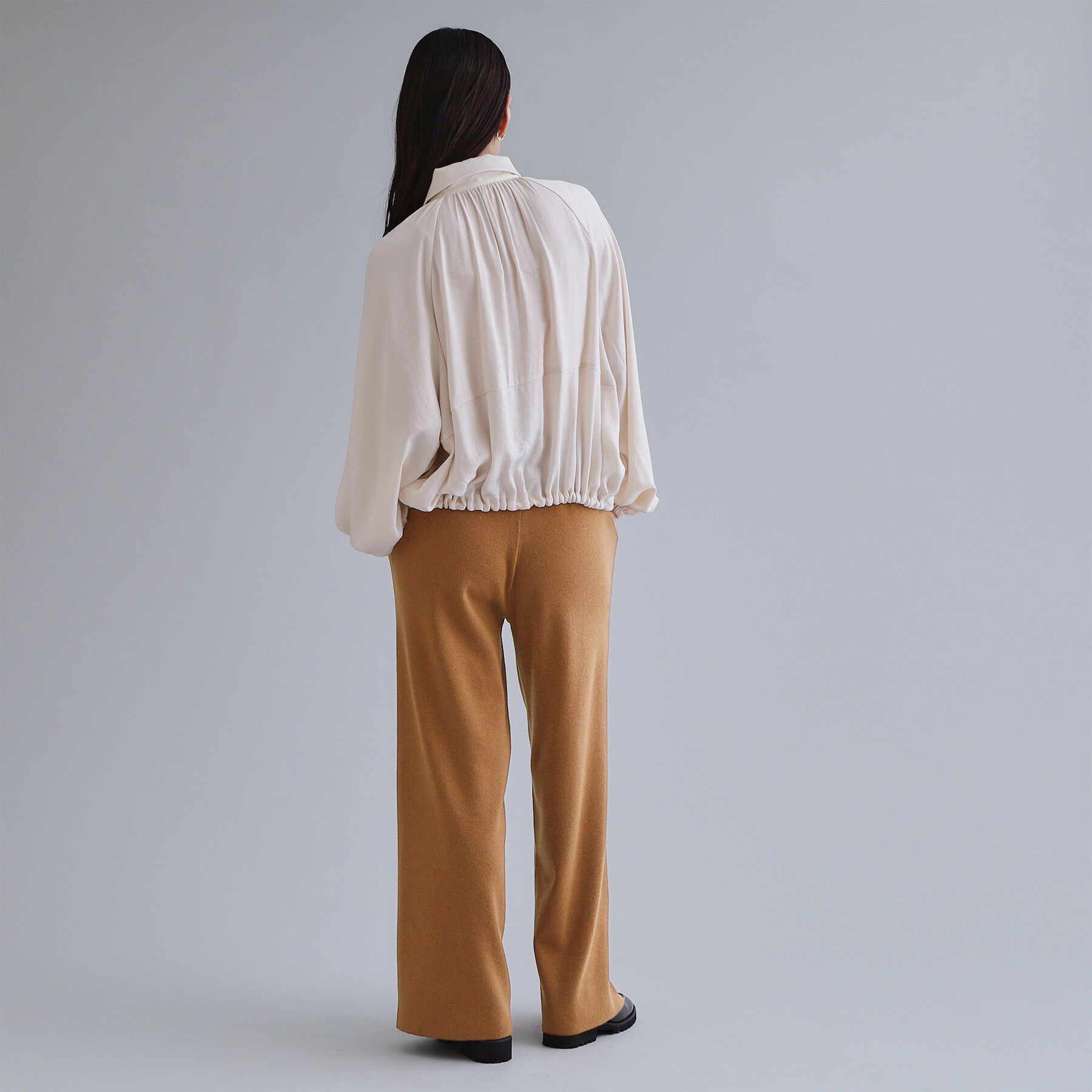 OPAQUE.CLIP「【es】ニットワイドパンツ【洗濯機OK】」|その他|