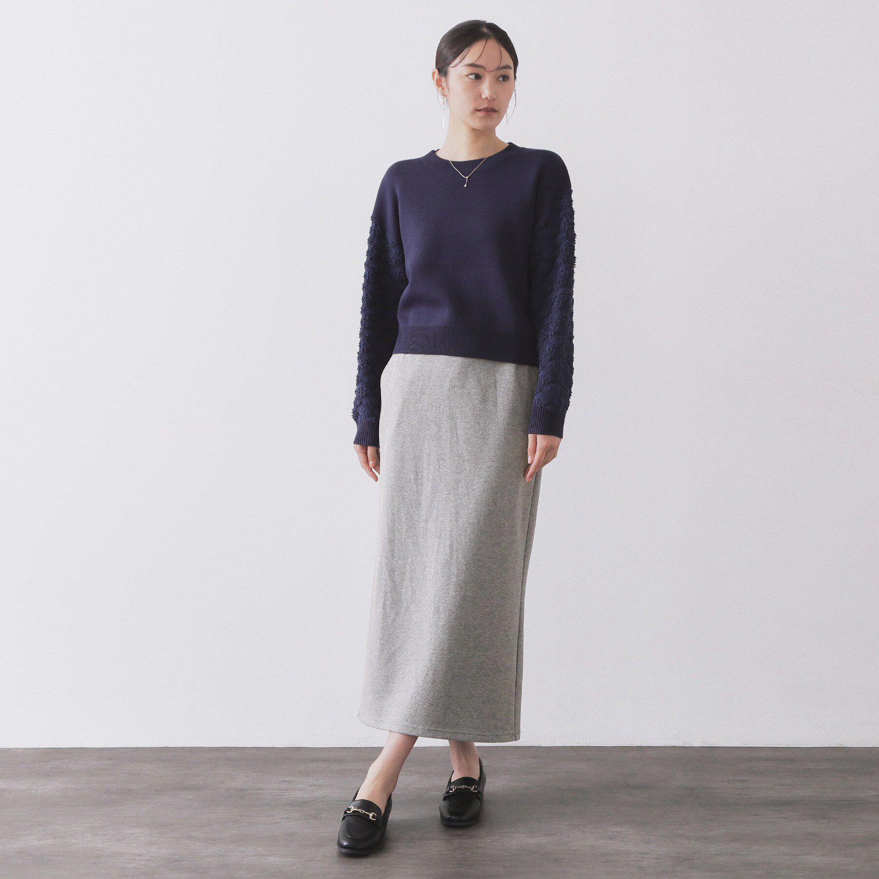 OPAQUE.CLIP「イージーナロースカート/セットアップ対応【洗濯機OK】」|スカート|