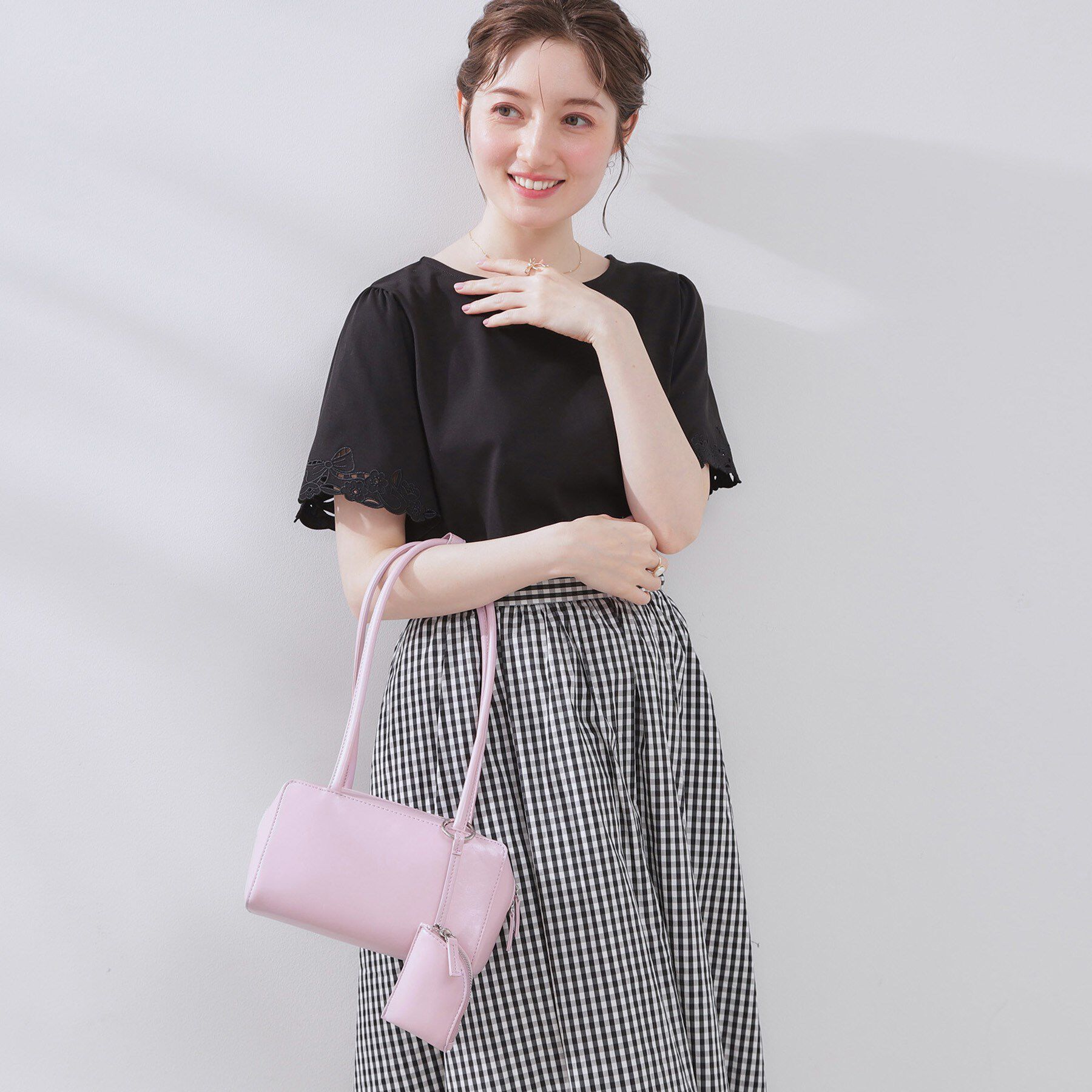 Couture broach「スクエアロングハンドルバッグ」|ハンドバッグ|