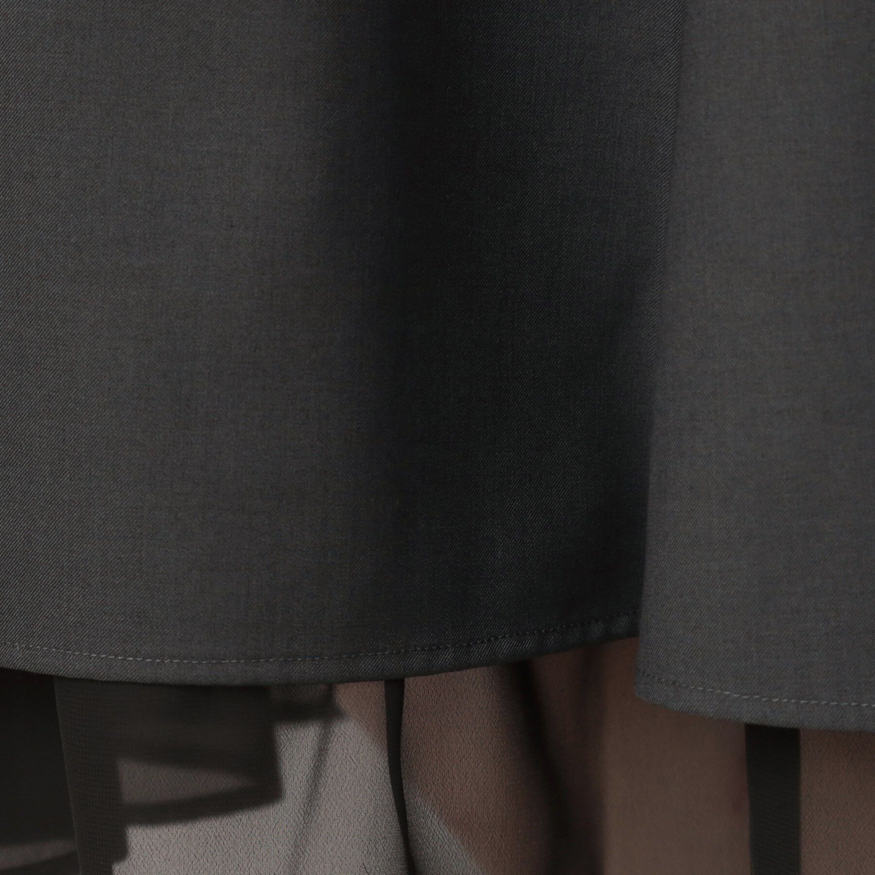 Couture broach「【マシンウォッシャブル・美シルエット】裾シアーフレアスカート」|スカート|