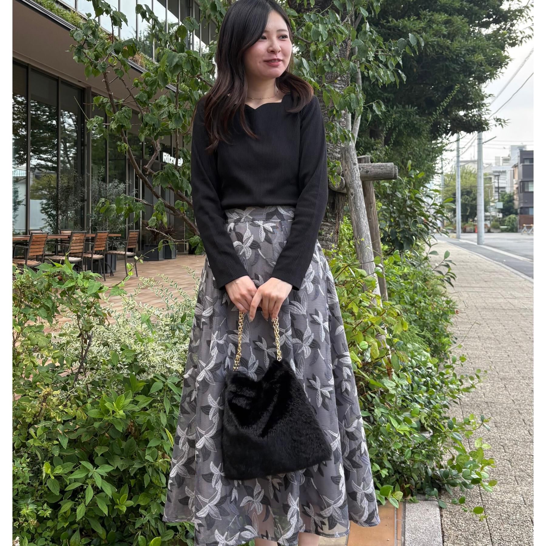 Couture broach「【マシンウォッシャブル・通勤・大人可愛い】ハートネックテレコプルオーバー」|Tシャツ・カットソー|