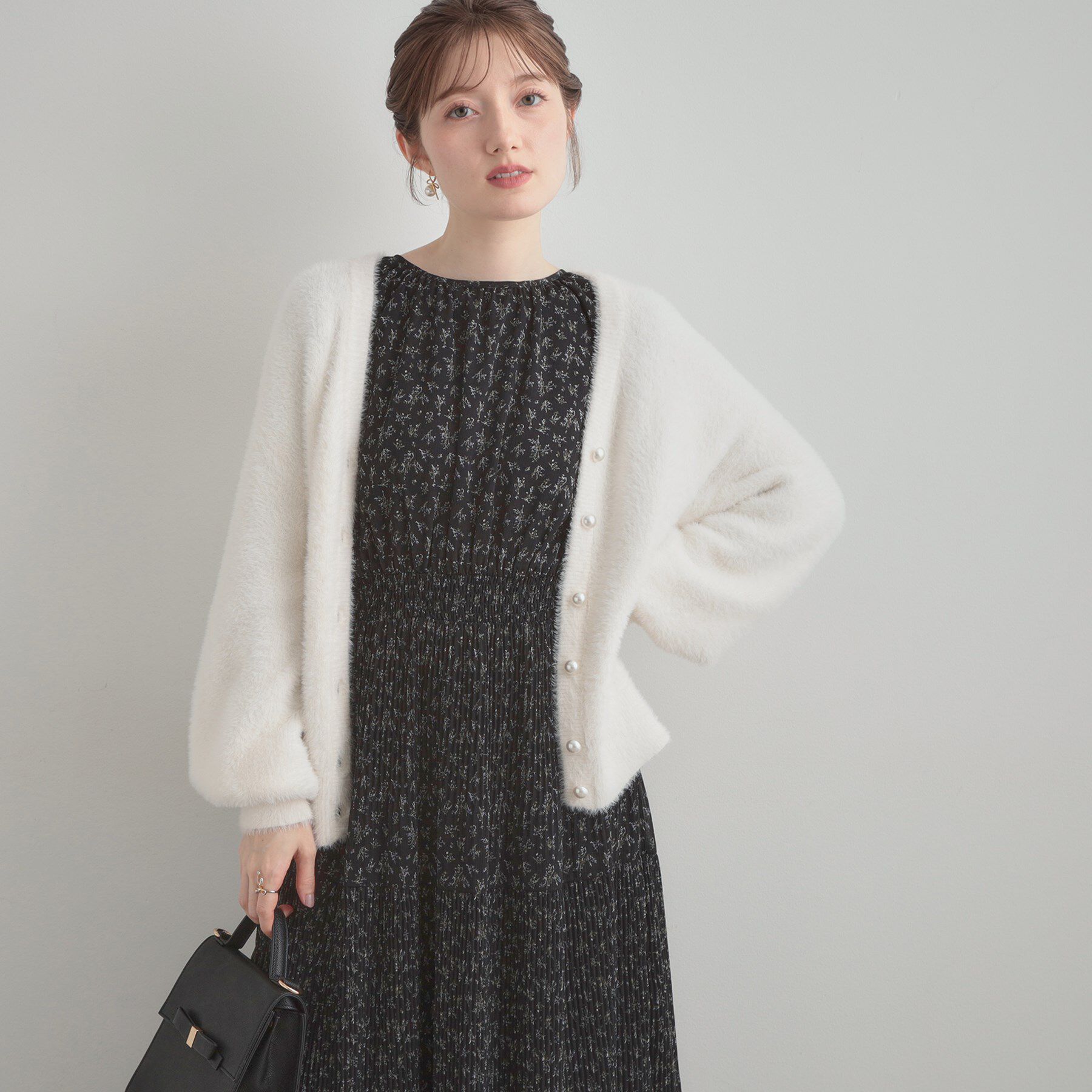 Couture broach「【ふわふわ/前後2WAY】フェザーカーディトップス」|カーディガン|