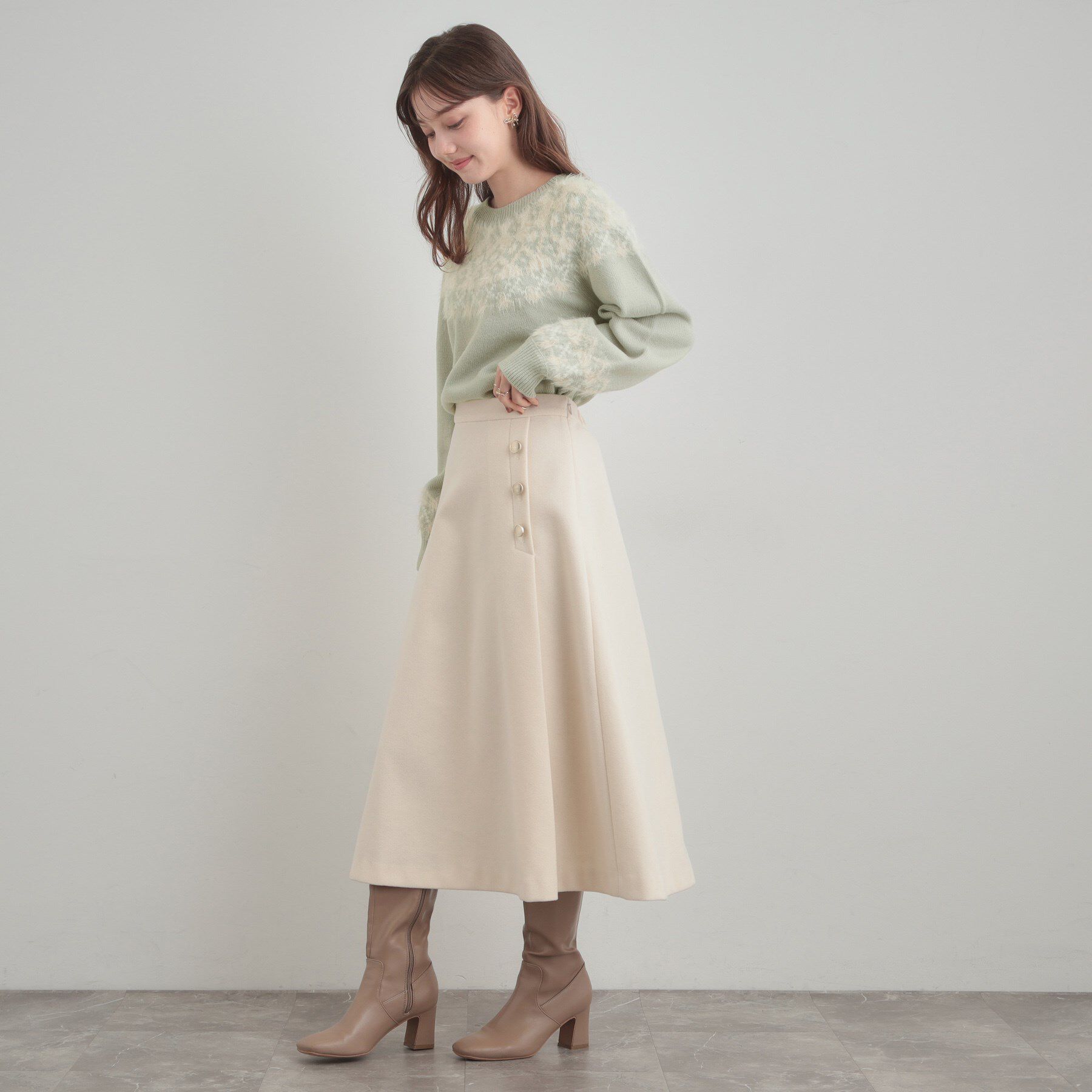 Couture broach「【着映え】求心フェザーニット」|ニット・セーター|