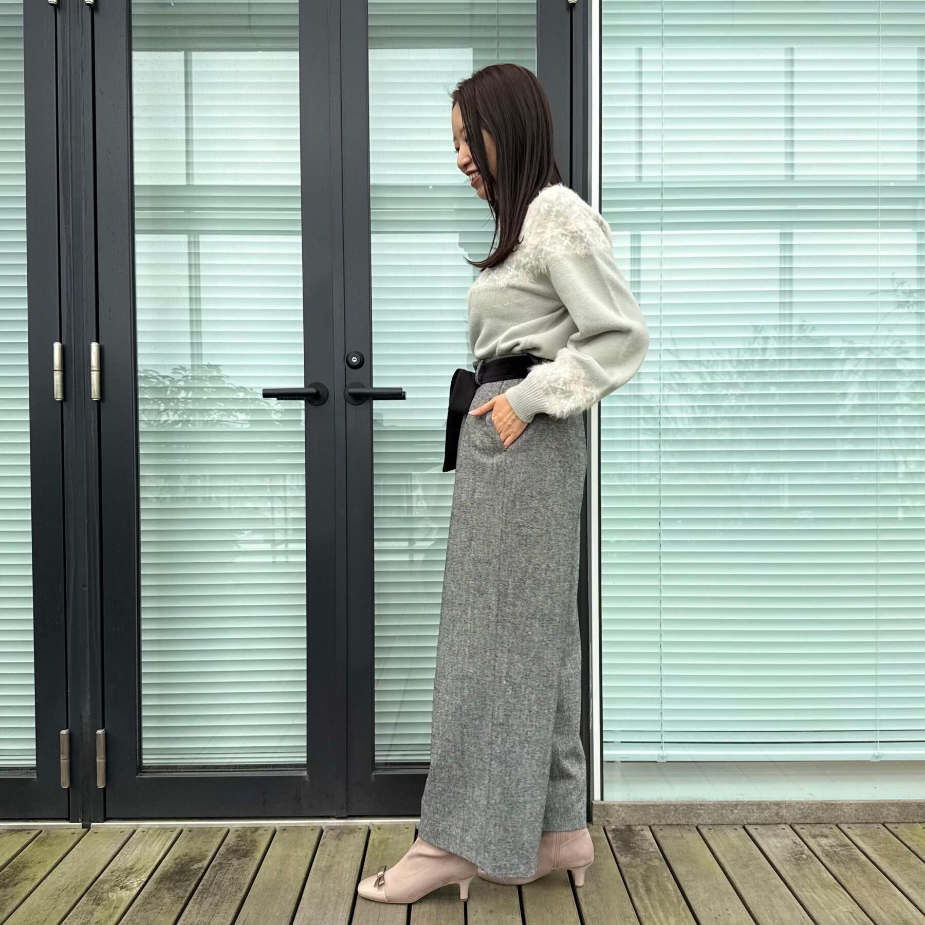 Couture broach「【着映え】求心フェザーニット」|ニット・セーター|